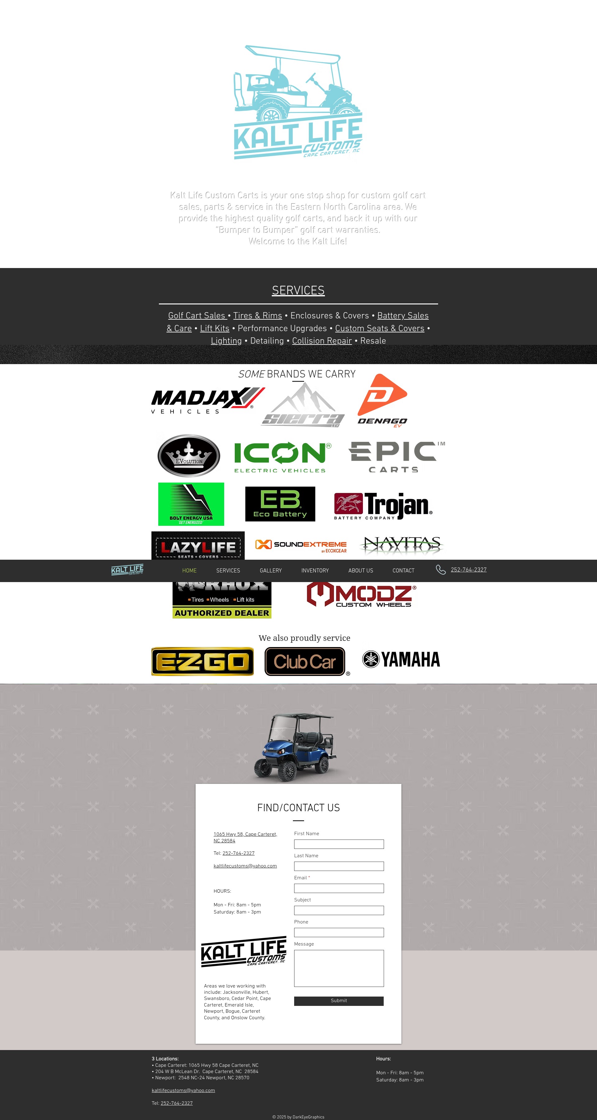 Screenshot of kaltlifecustoms.com