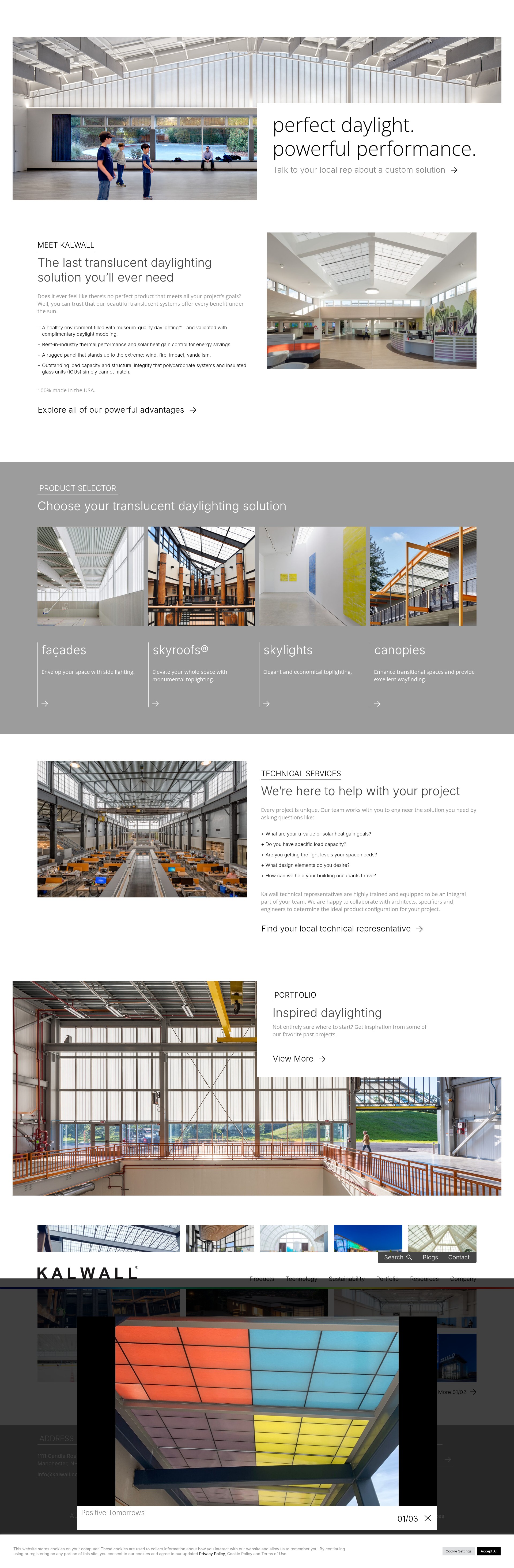 Screenshot of kalwall.com