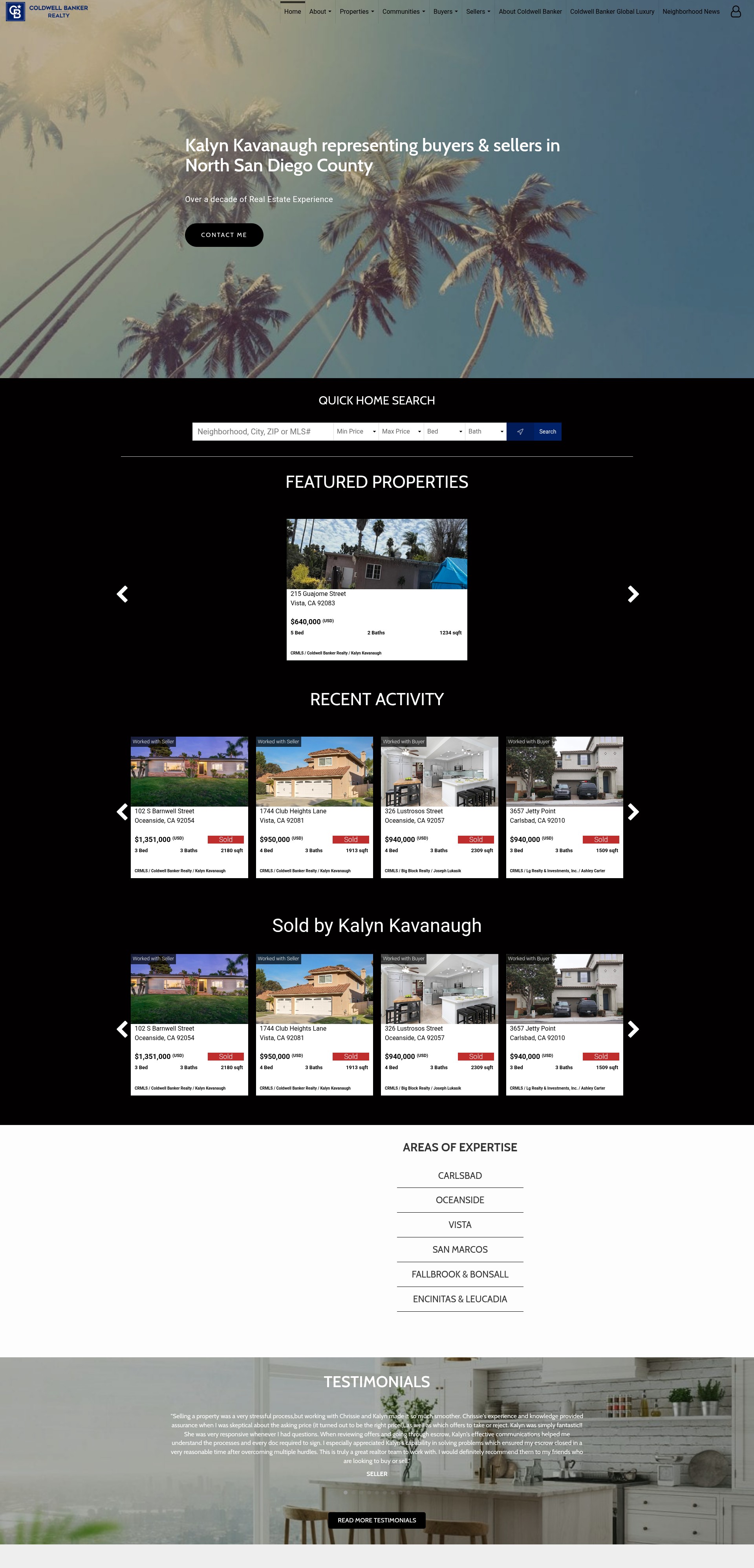Screenshot of kalynkavanaugh-southerncalifornia.sites.cbmoxi.com