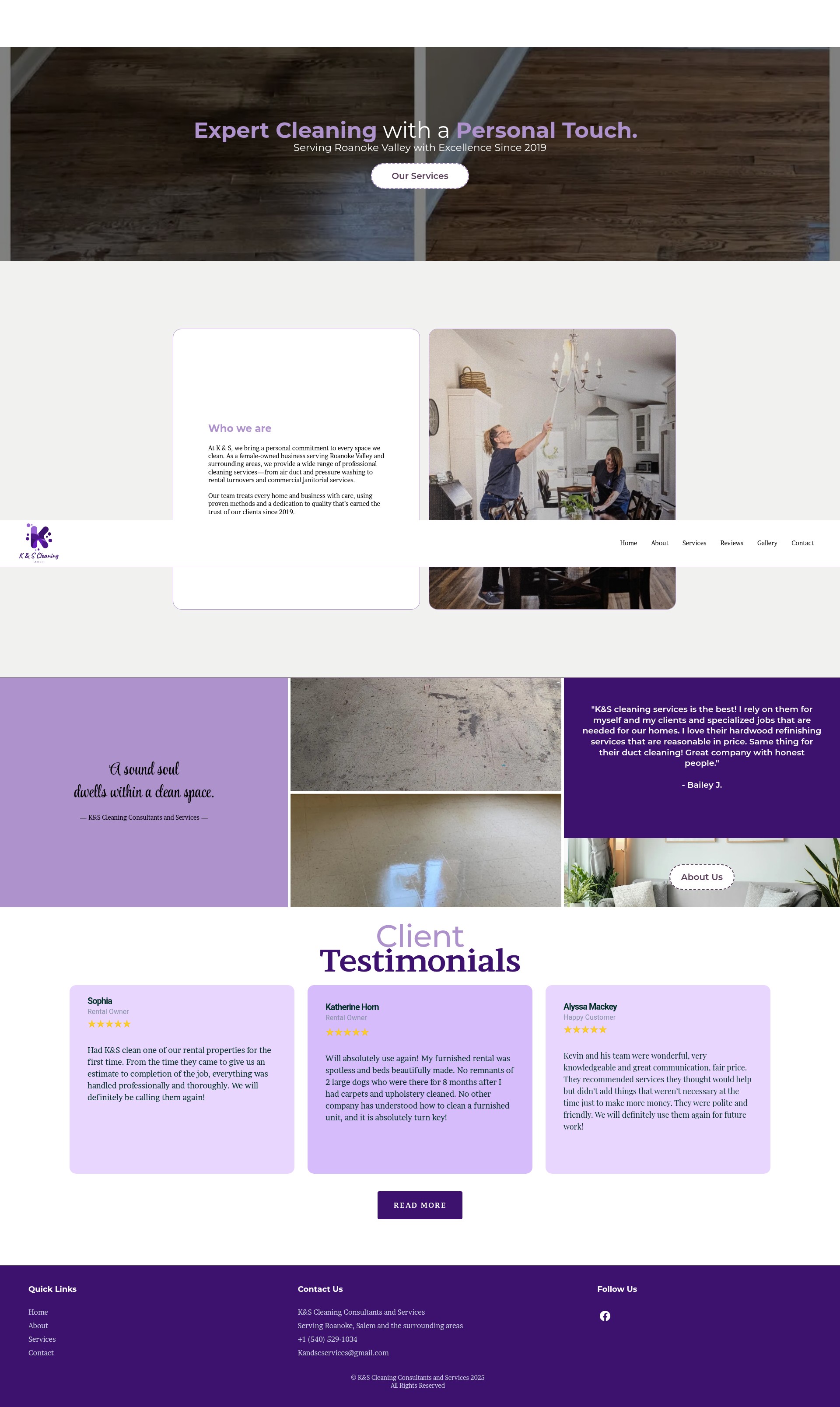 Screenshot of kandscservices.com