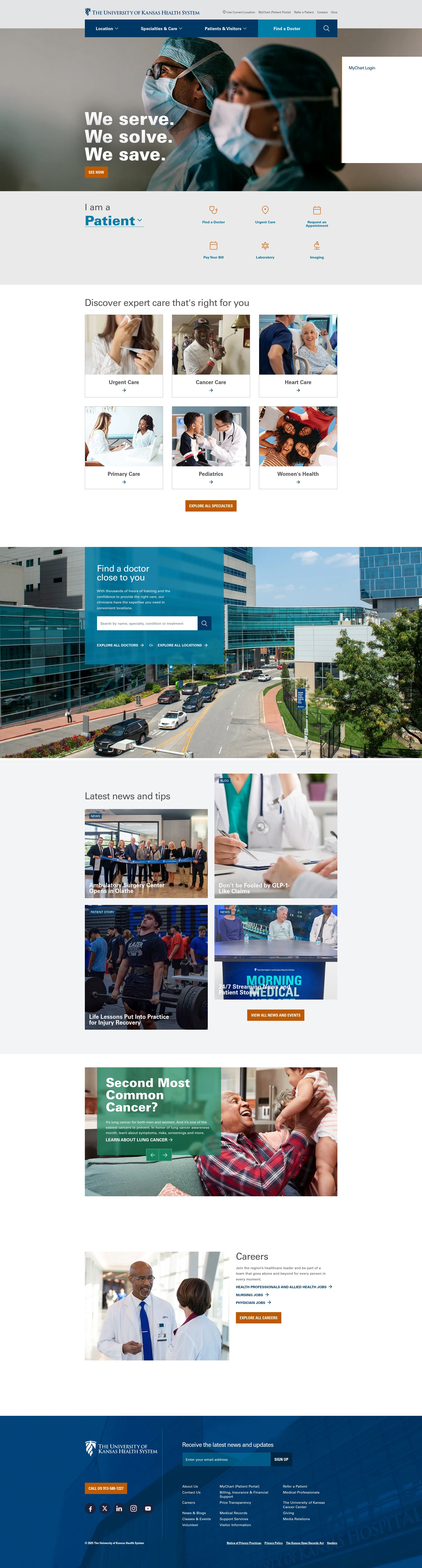 Screenshot of kansashealthsystem.com