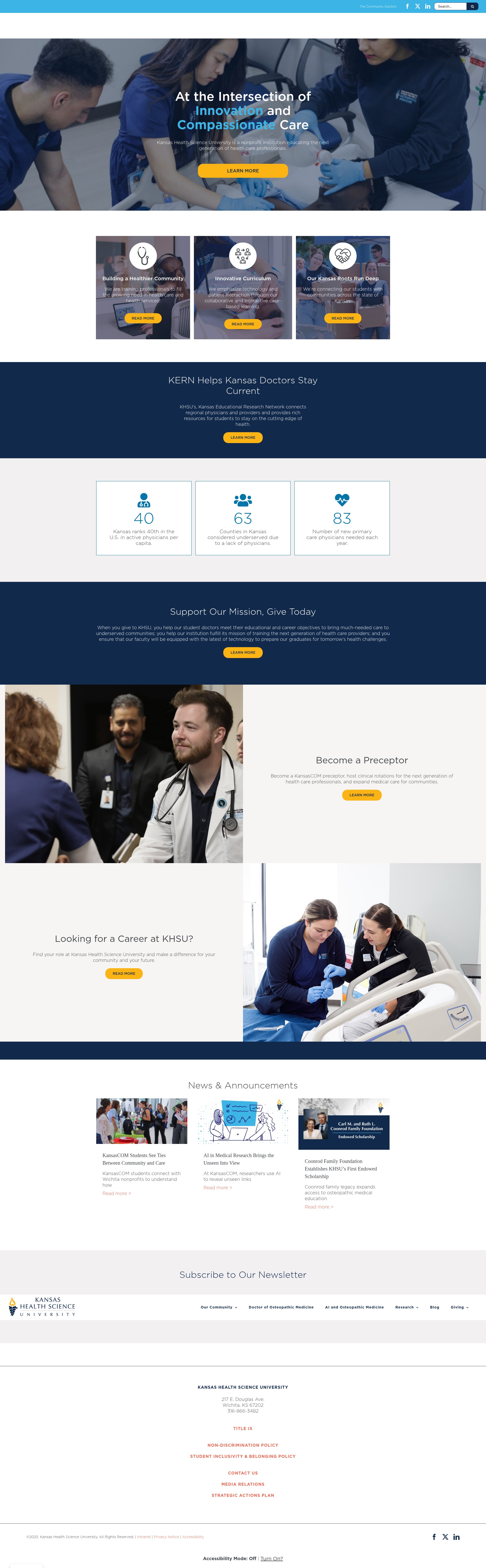 Screenshot of kansashsc.org