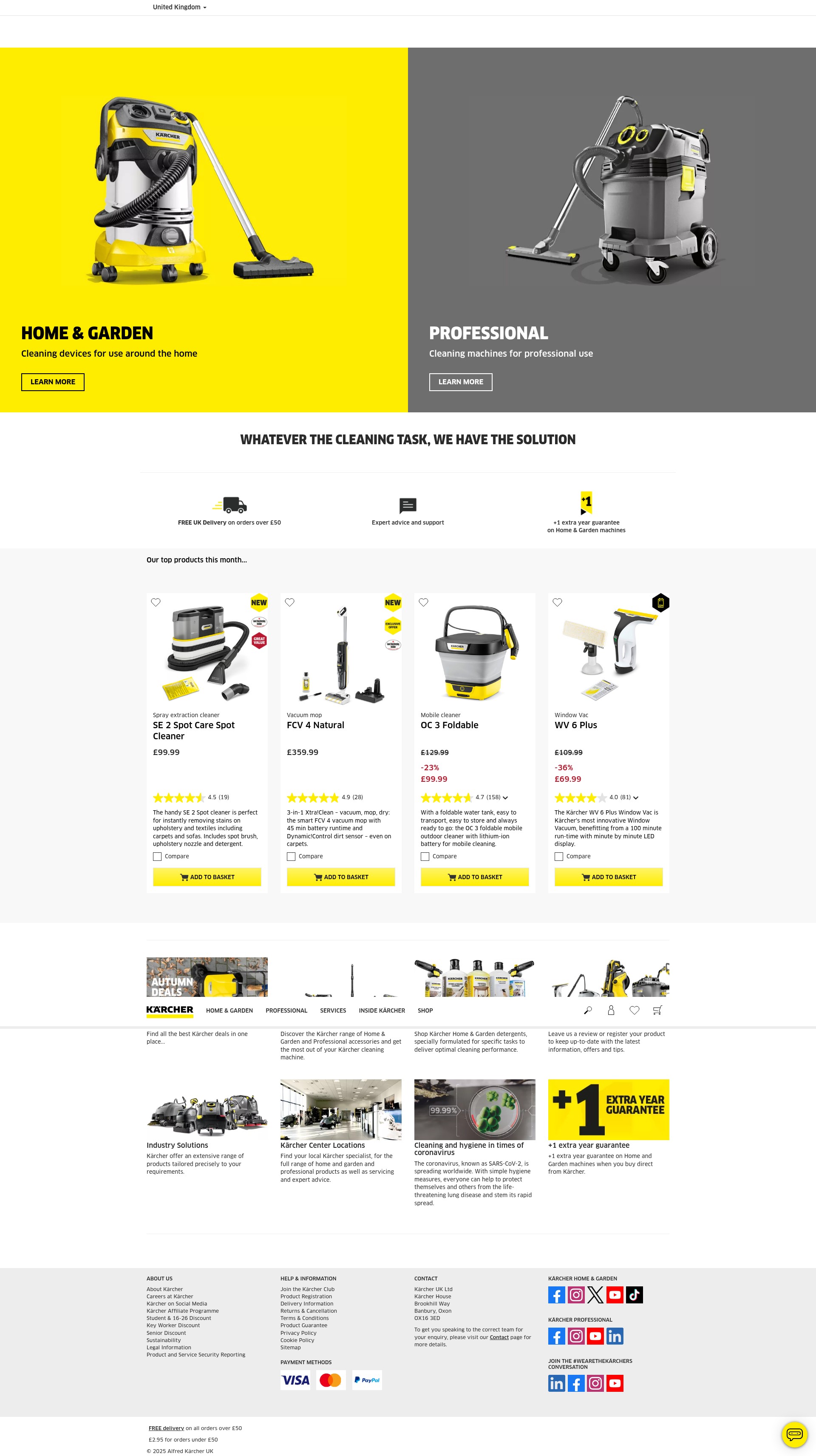 Screenshot of karcher.co.uk