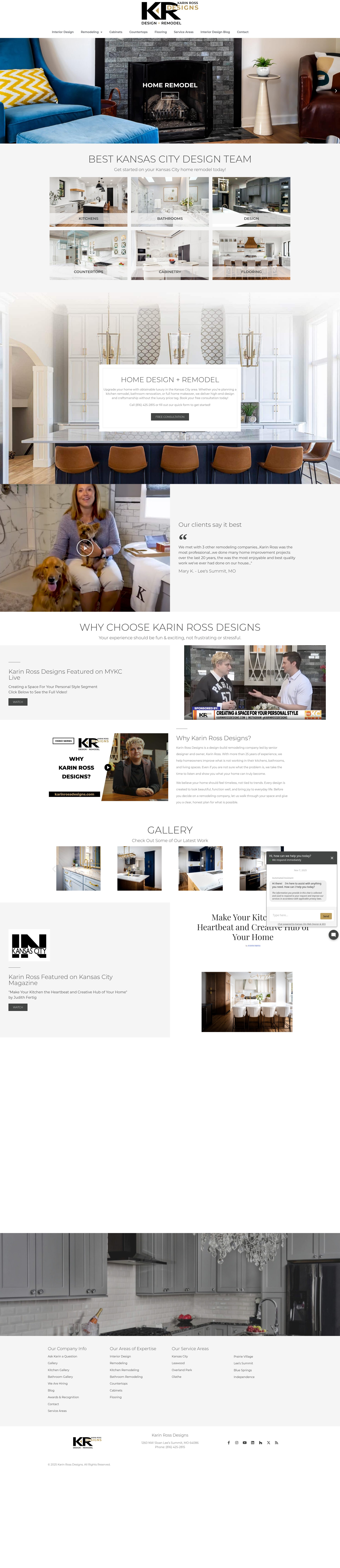 Screenshot of karinrossdesigns.com