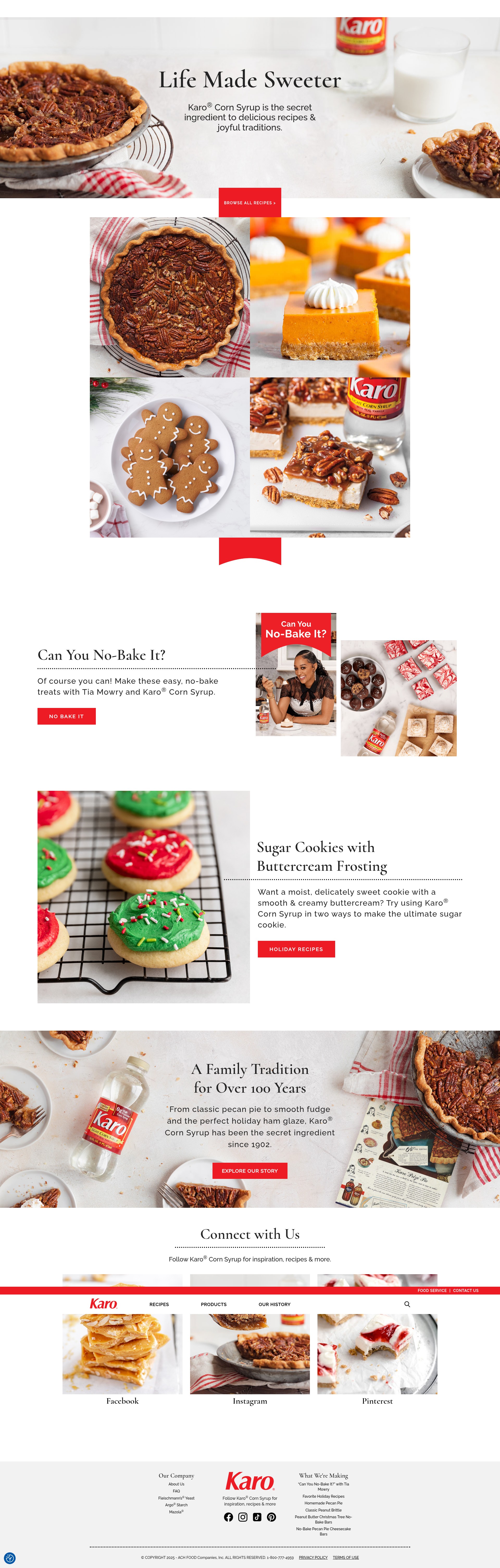 Screenshot of karosyrup.com