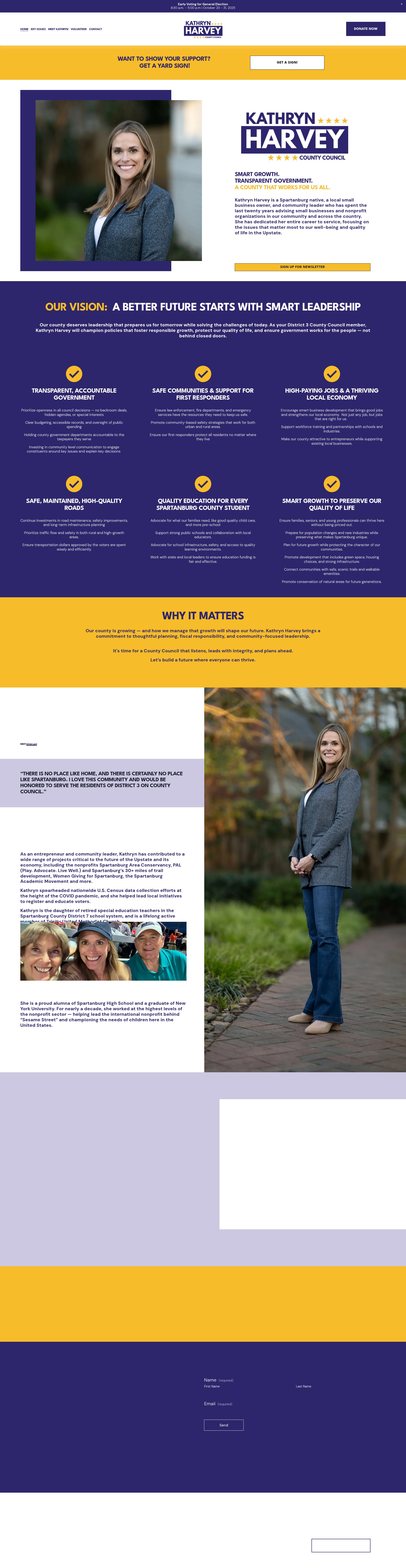 Screenshot of kathrynforcouncil.com