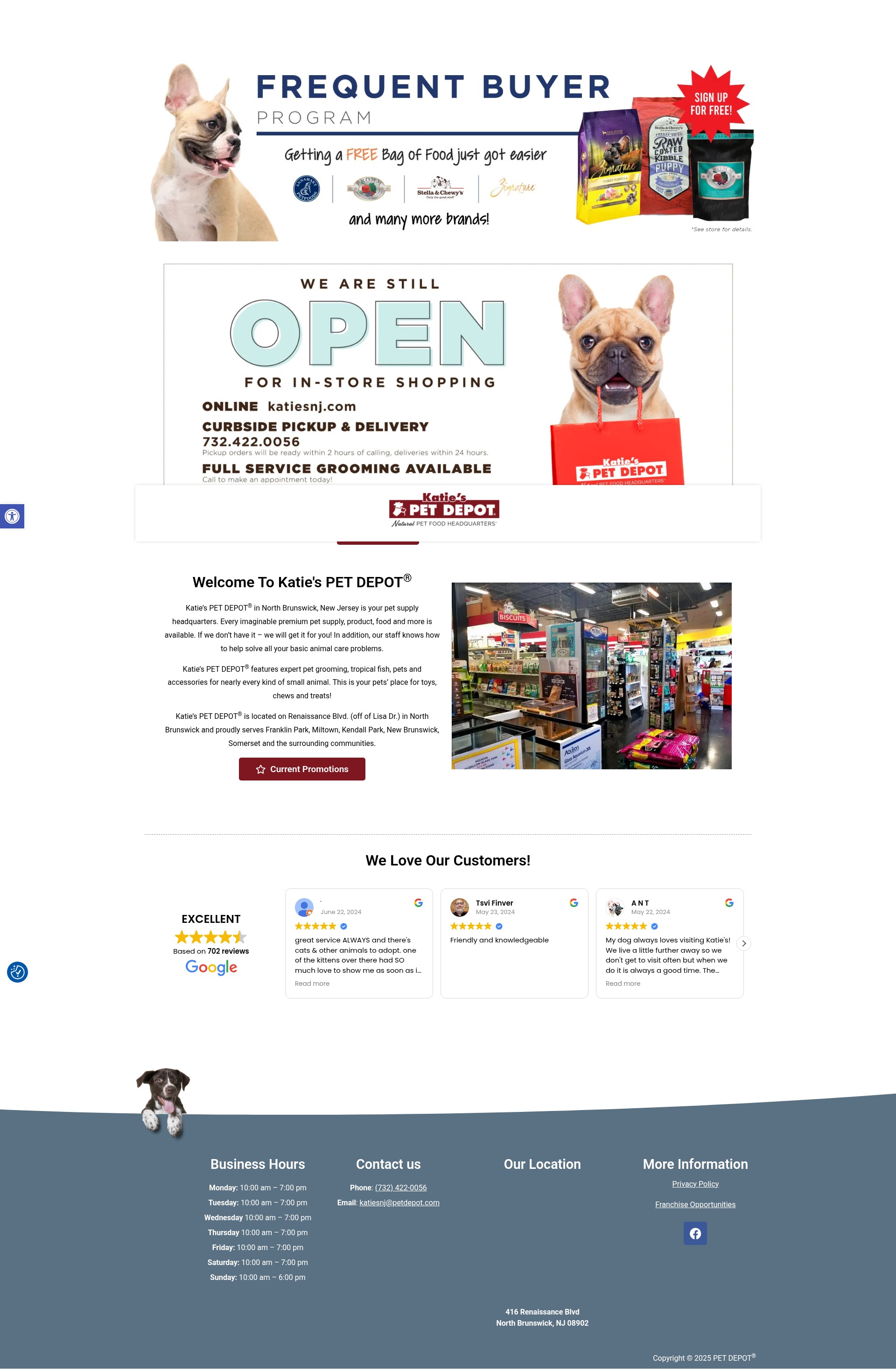 Screenshot of katiespetdepotnewjersey.com
