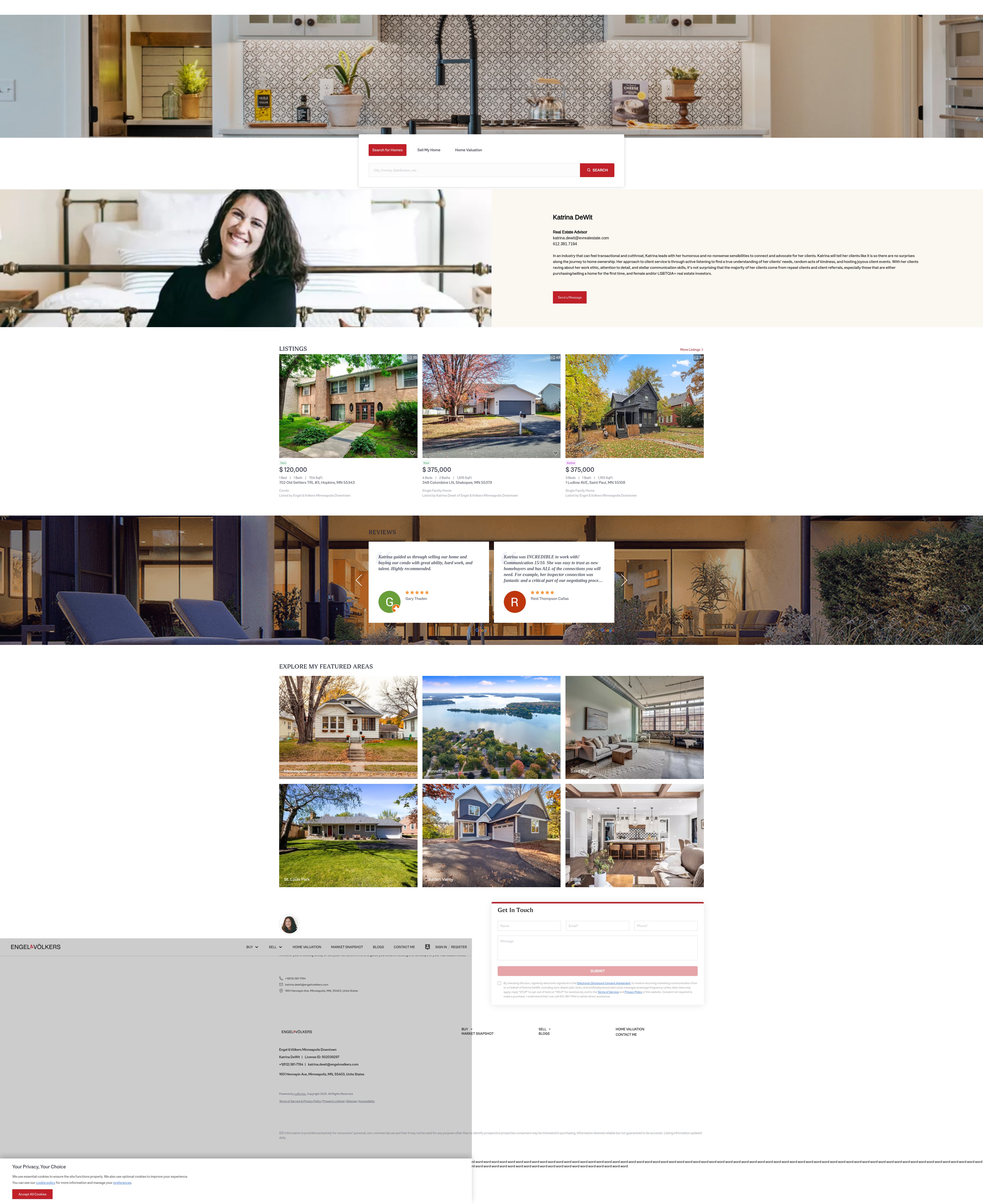 Screenshot of katrinadewit.evrealestate.com