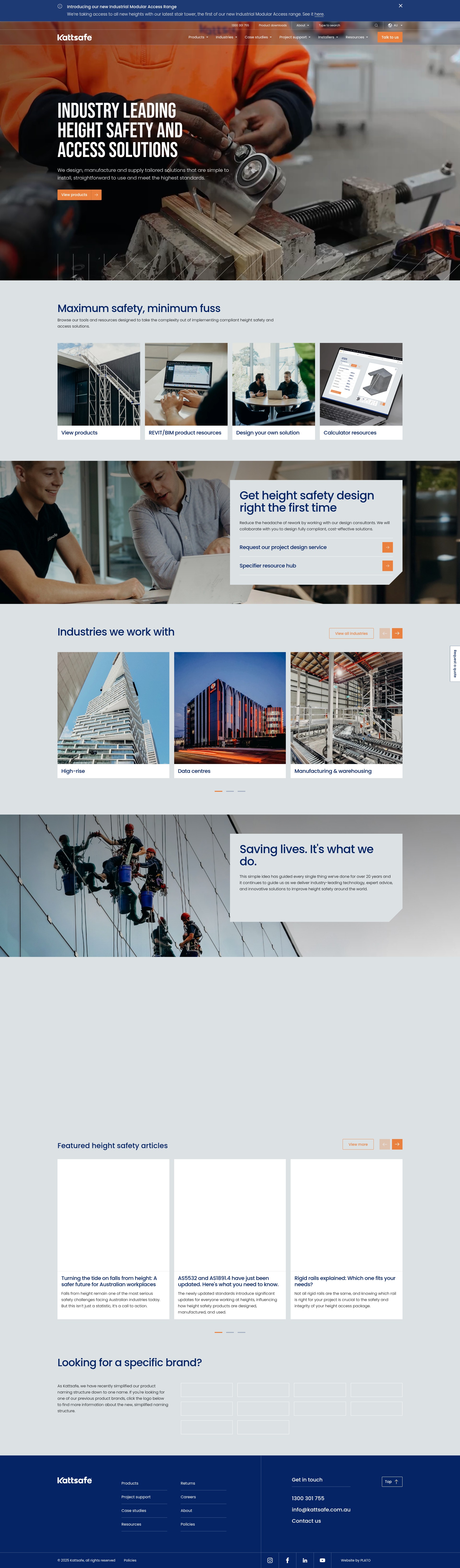 Screenshot of kattsafe.com.au