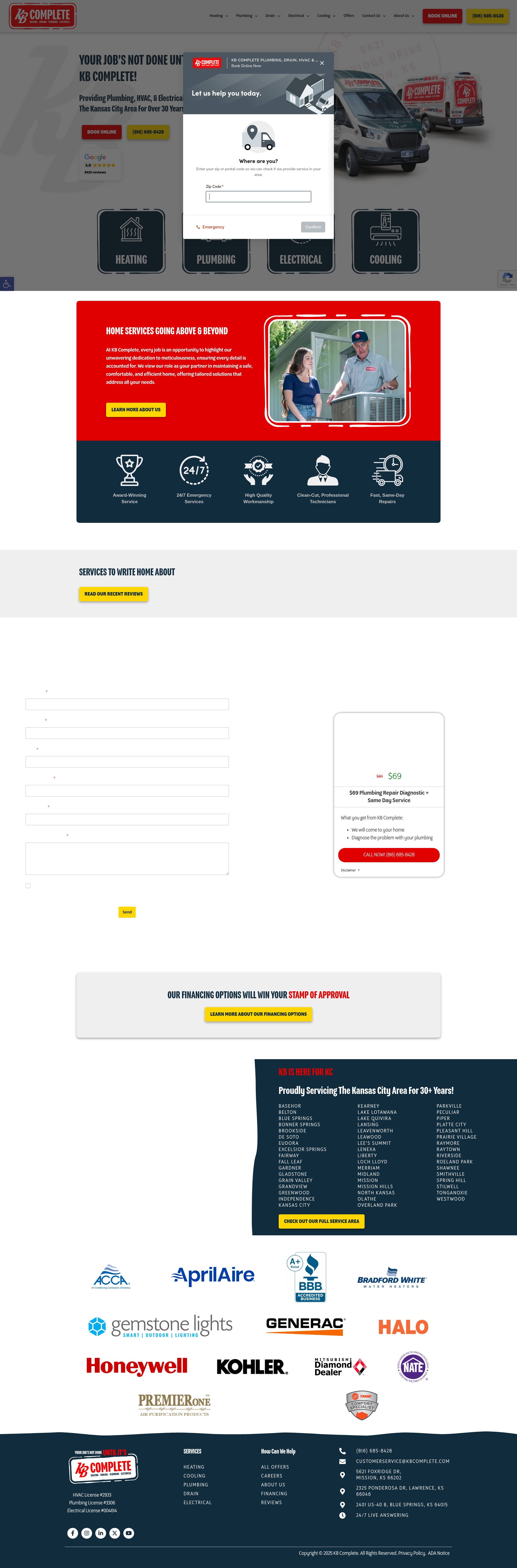 Screenshot of kbcomplete.com