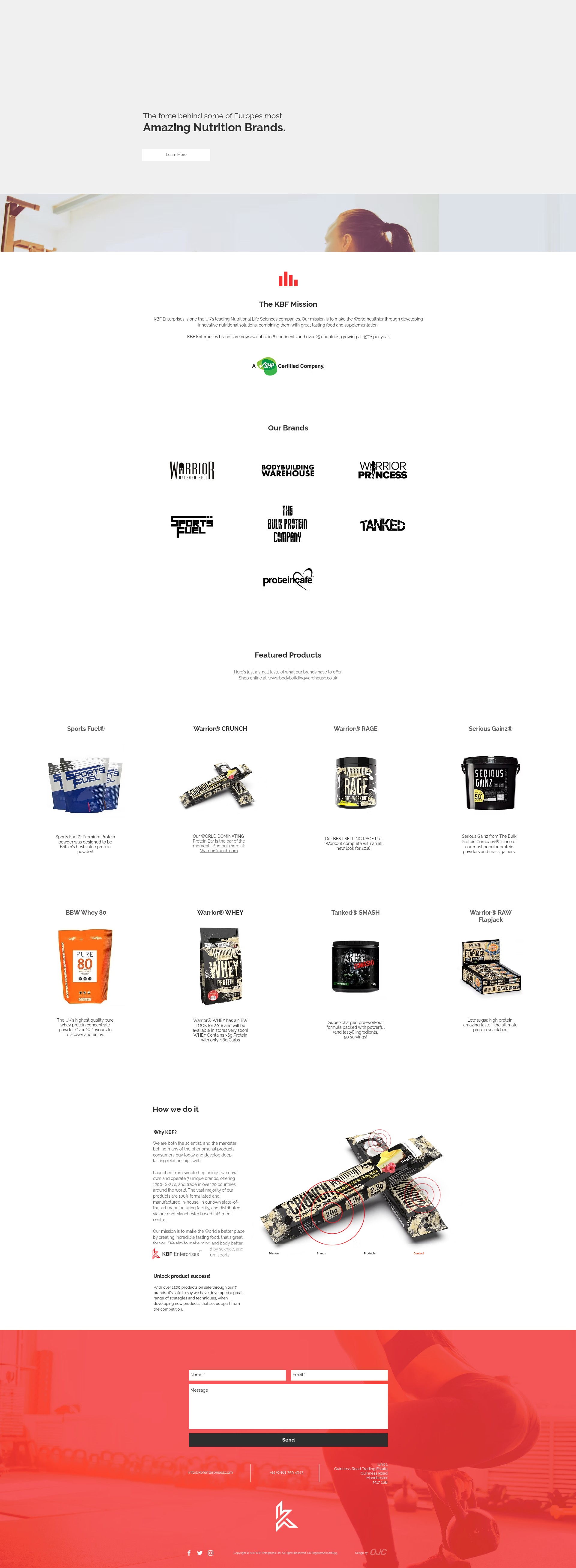 Screenshot of kbfenterprises.com