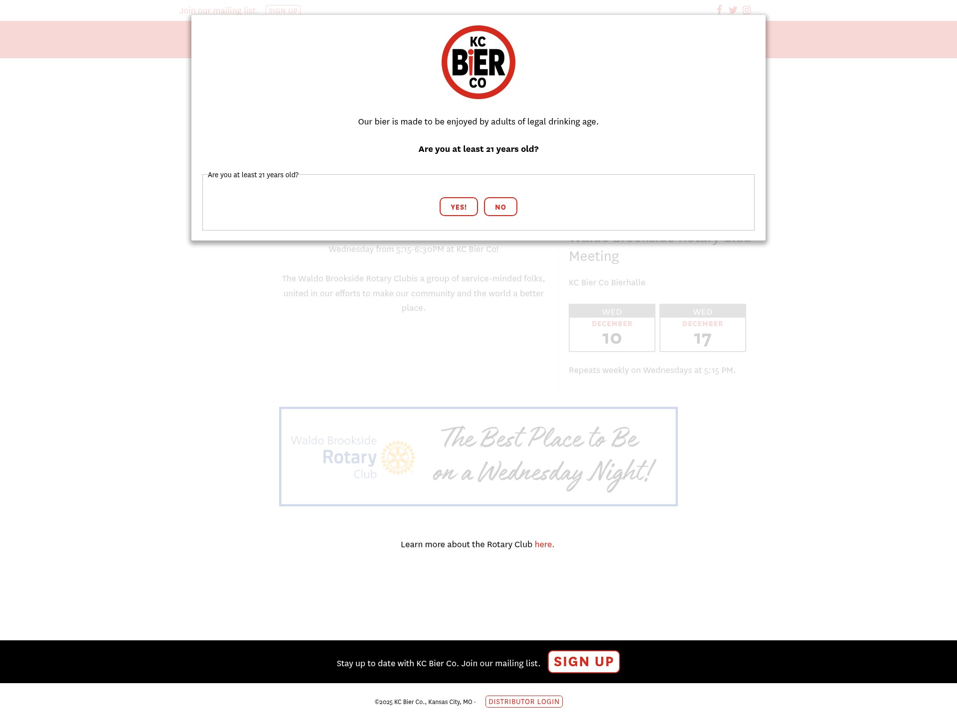 Screenshot of kcbier.com