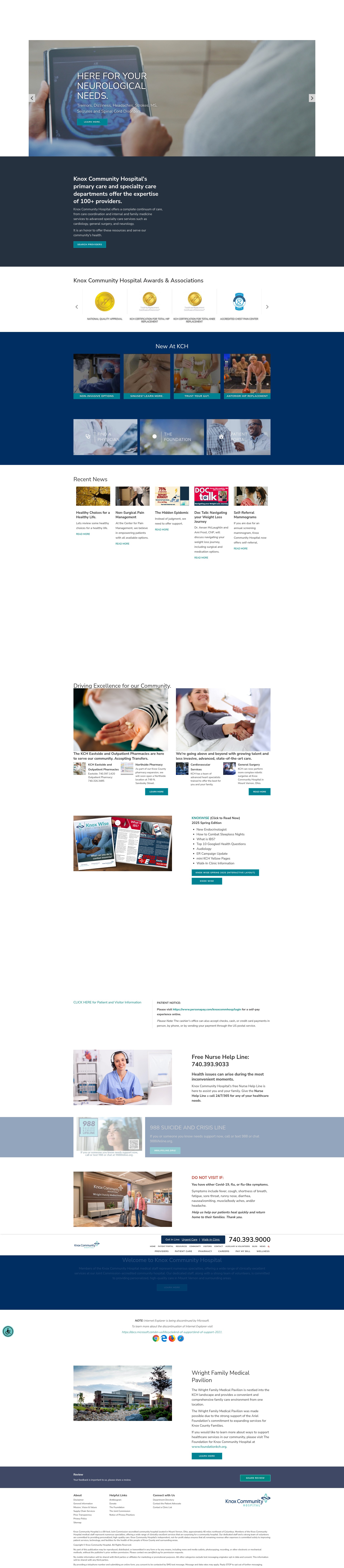 Screenshot of kch.org