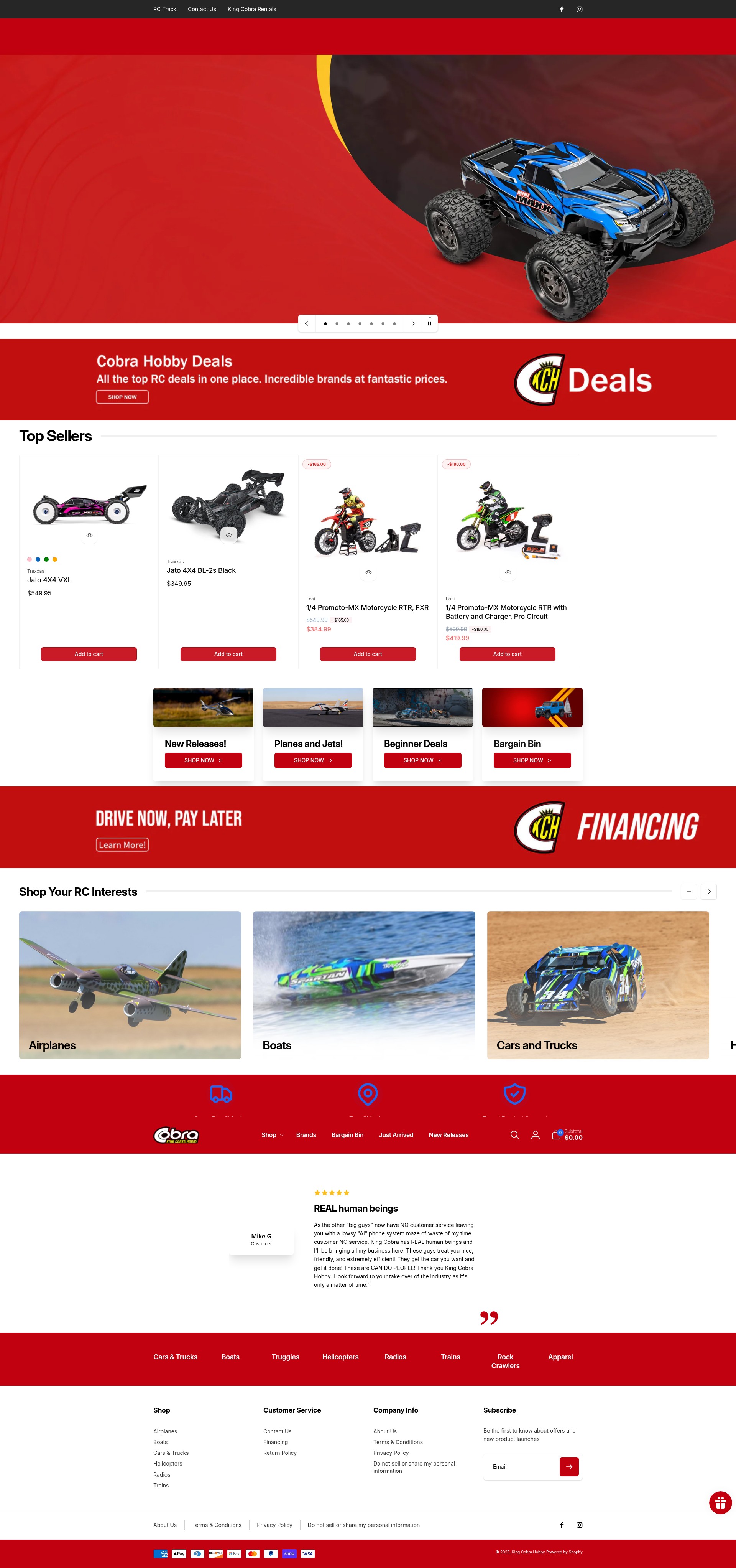 Screenshot of kchobby.myshopify.com