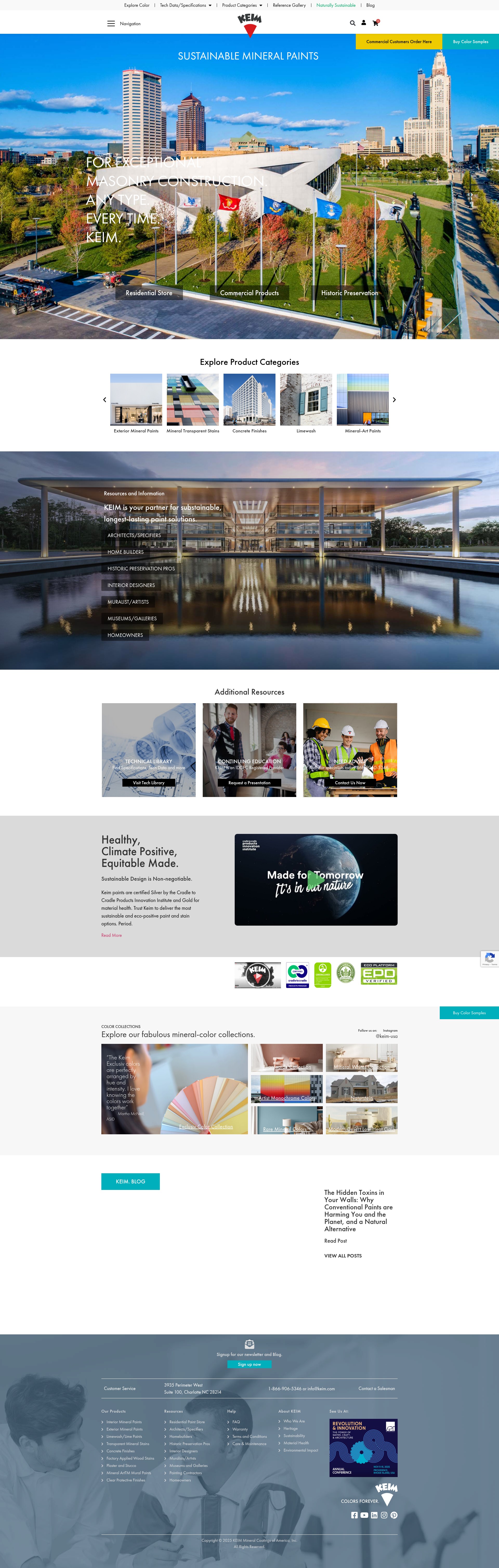 Screenshot of keim-usa.com