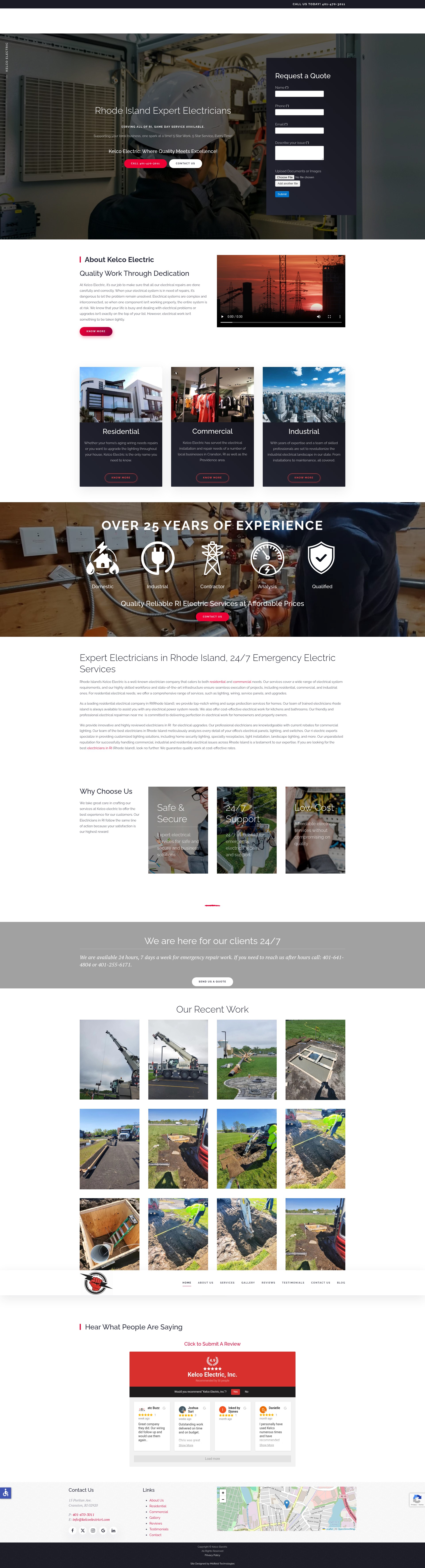Screenshot of kelcoelectricri.com