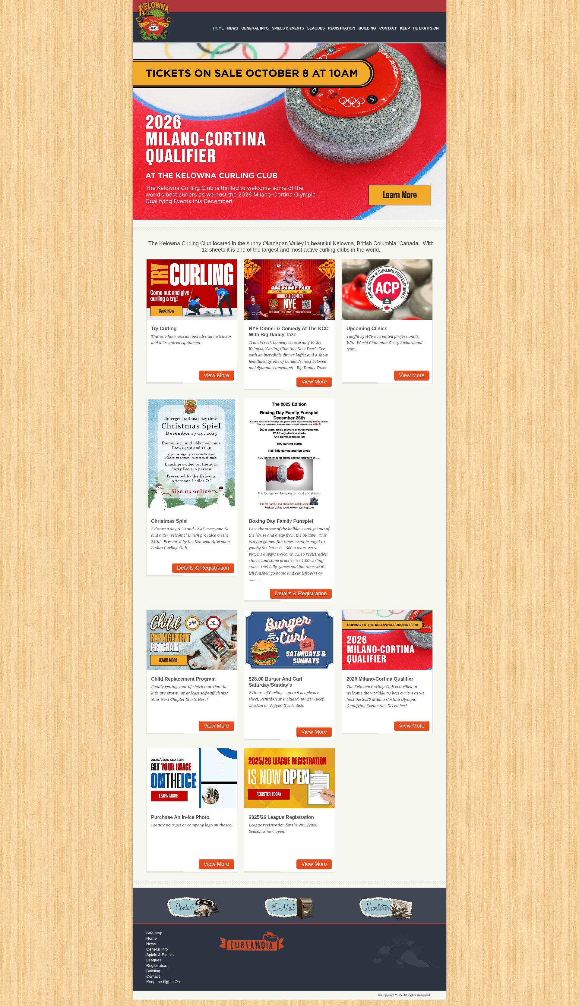 Screenshot of kelownacurling.com