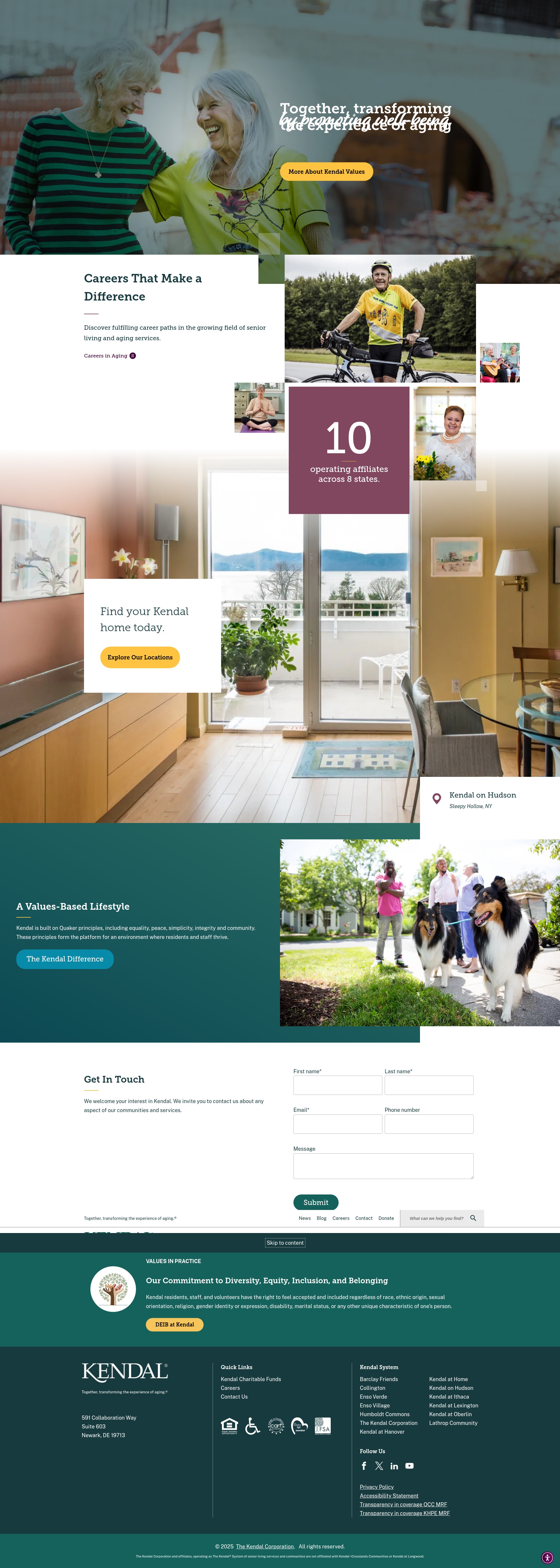 Screenshot of kendal.org