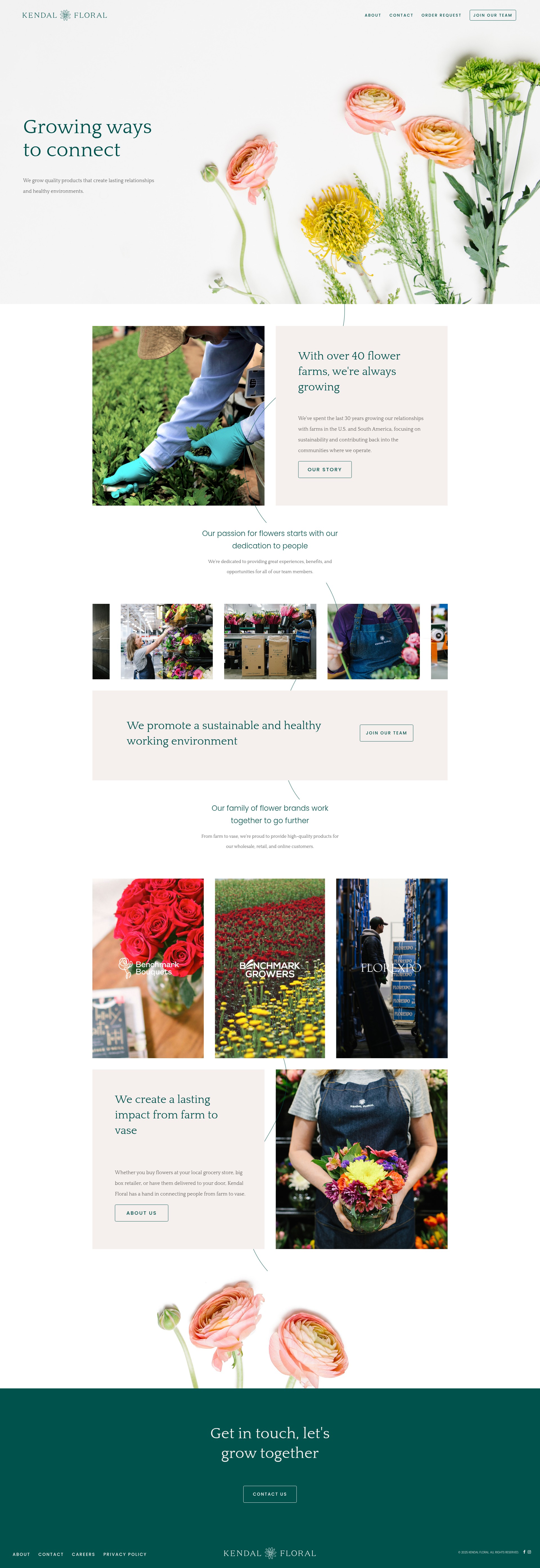 Screenshot of kendalfloral.com