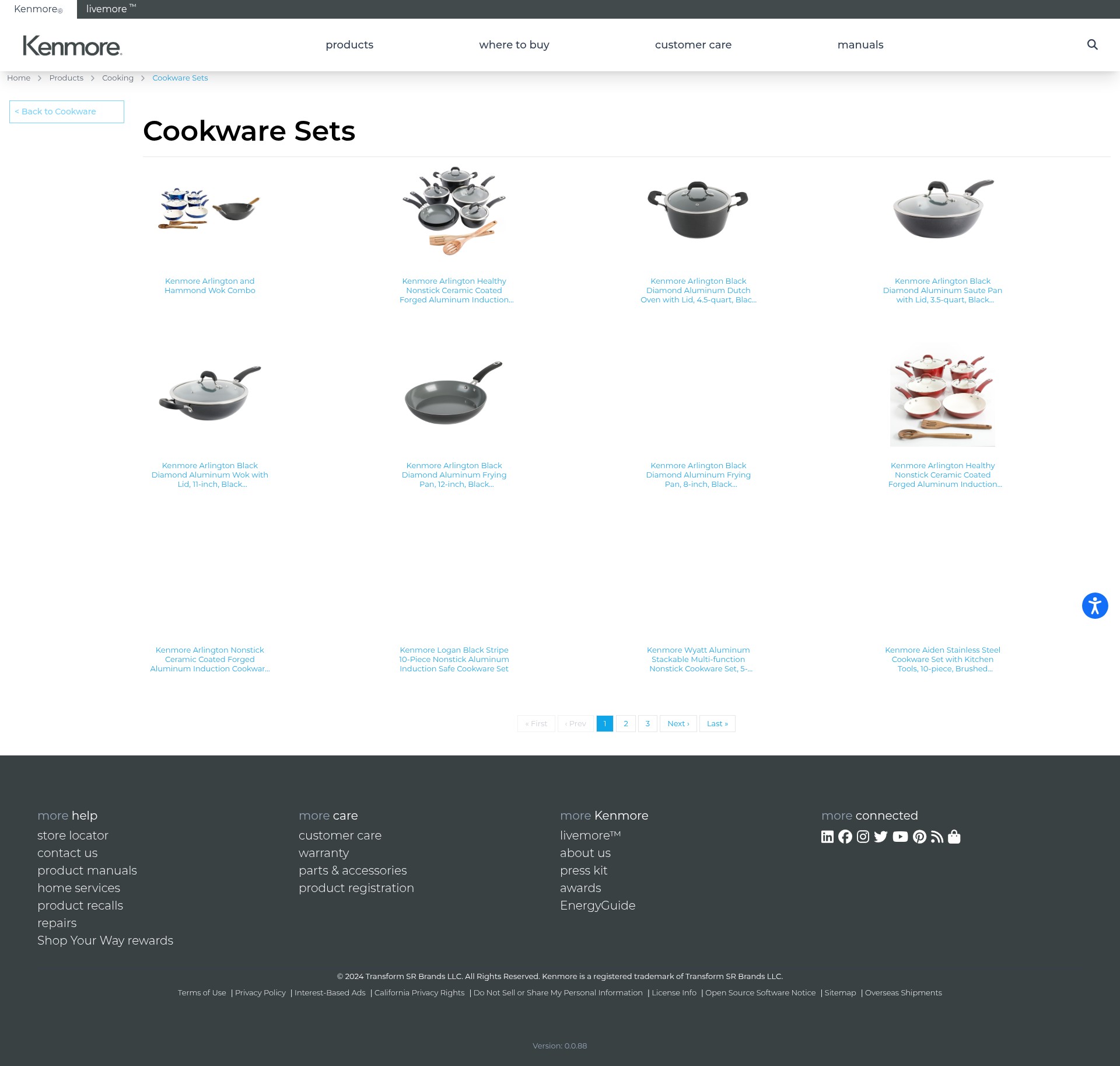 Screenshot of kenmore.com