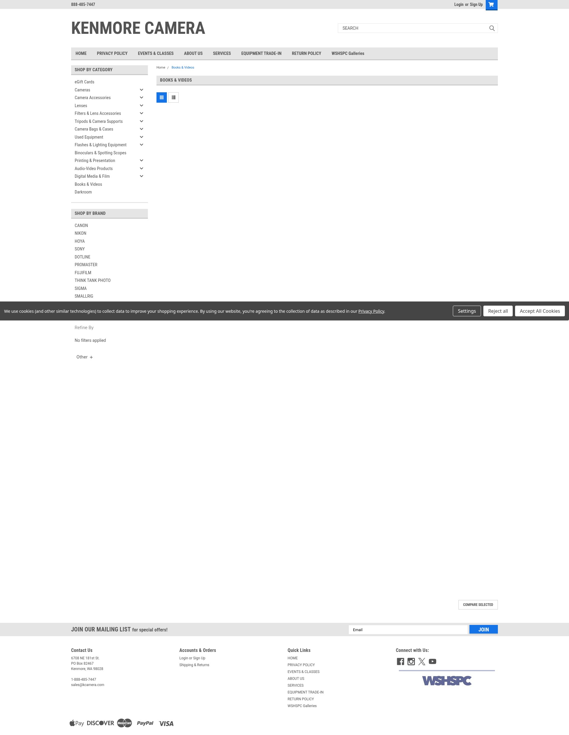 Screenshot of kenmorecamera.com