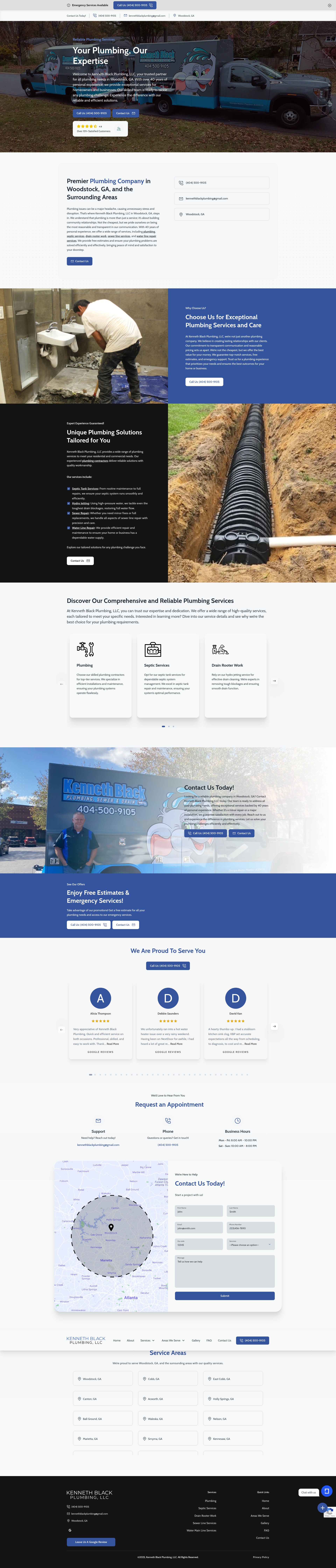 Screenshot of kennethblackplumbing.com
