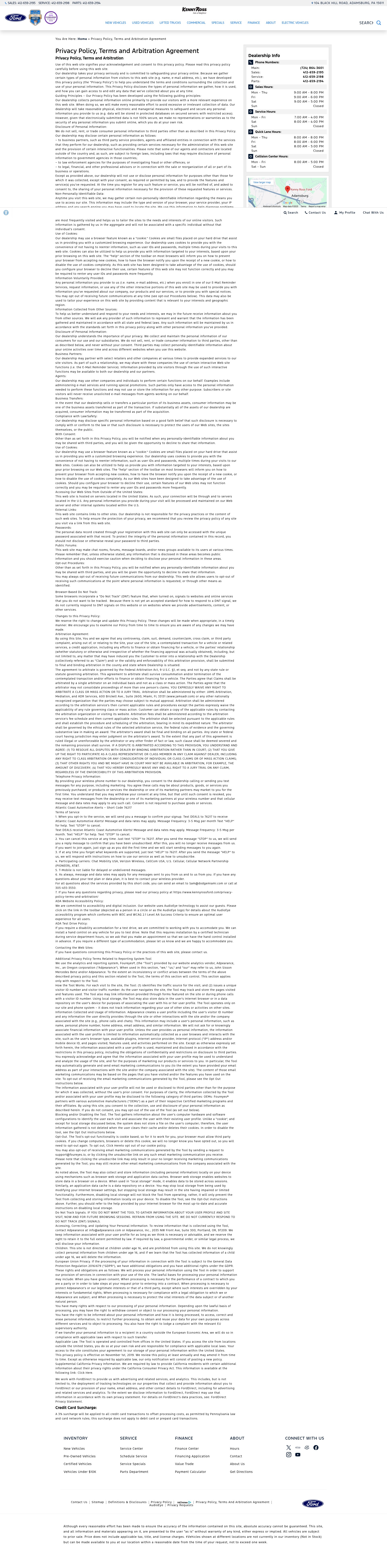 Screenshot of kennyrossford.com
