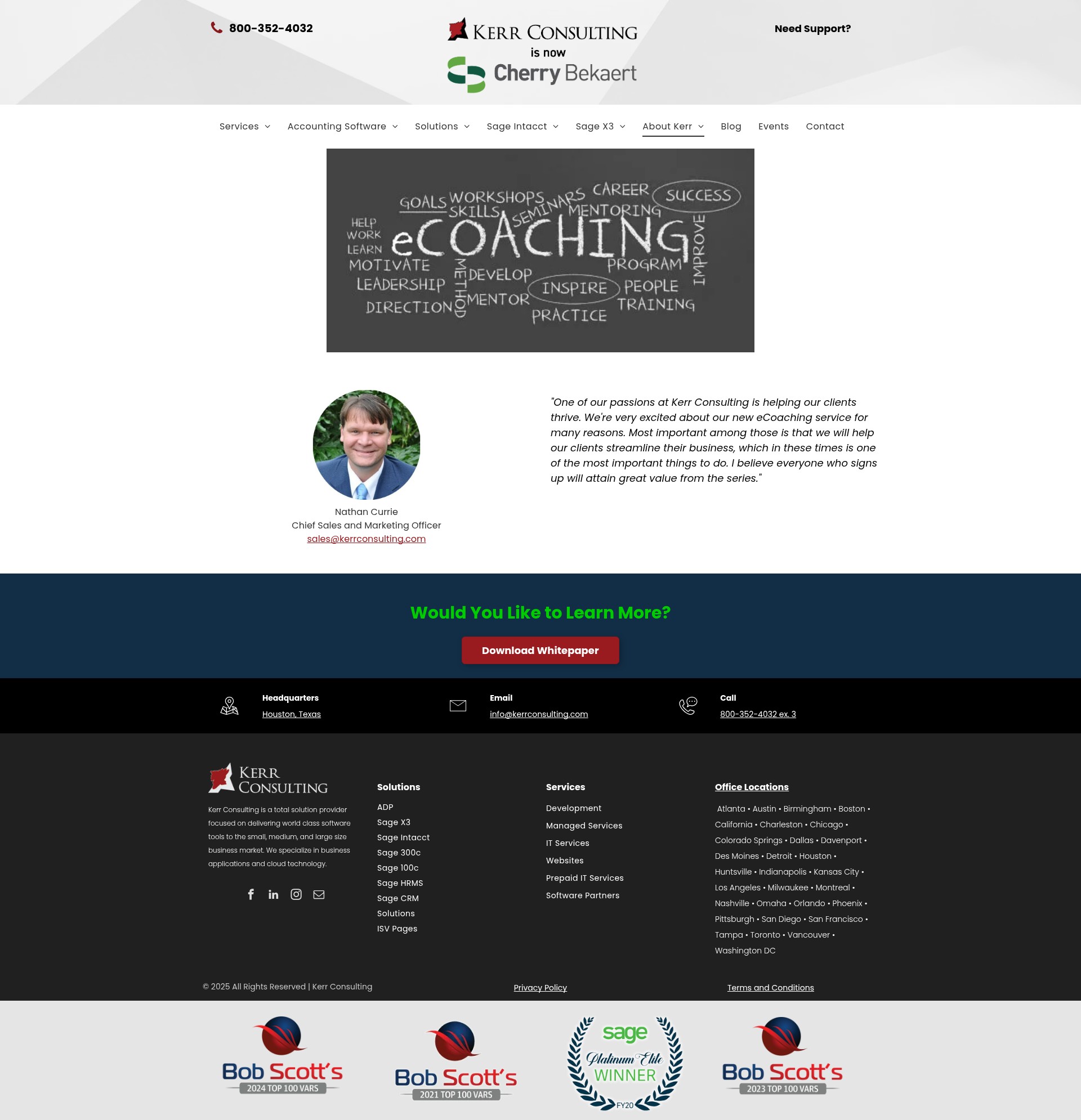Screenshot of kerrconsulting.com