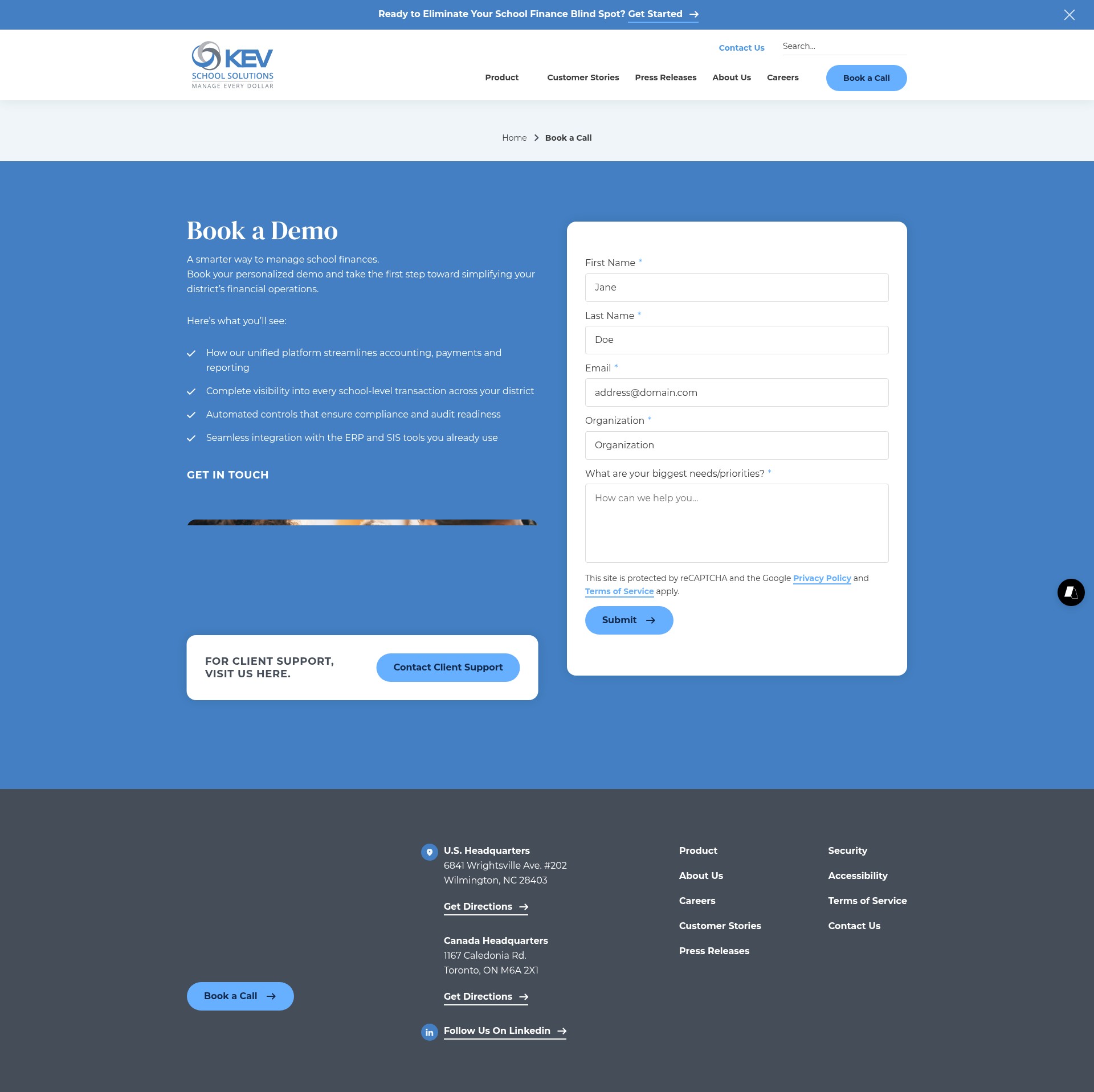 Screenshot of kevgroup.com