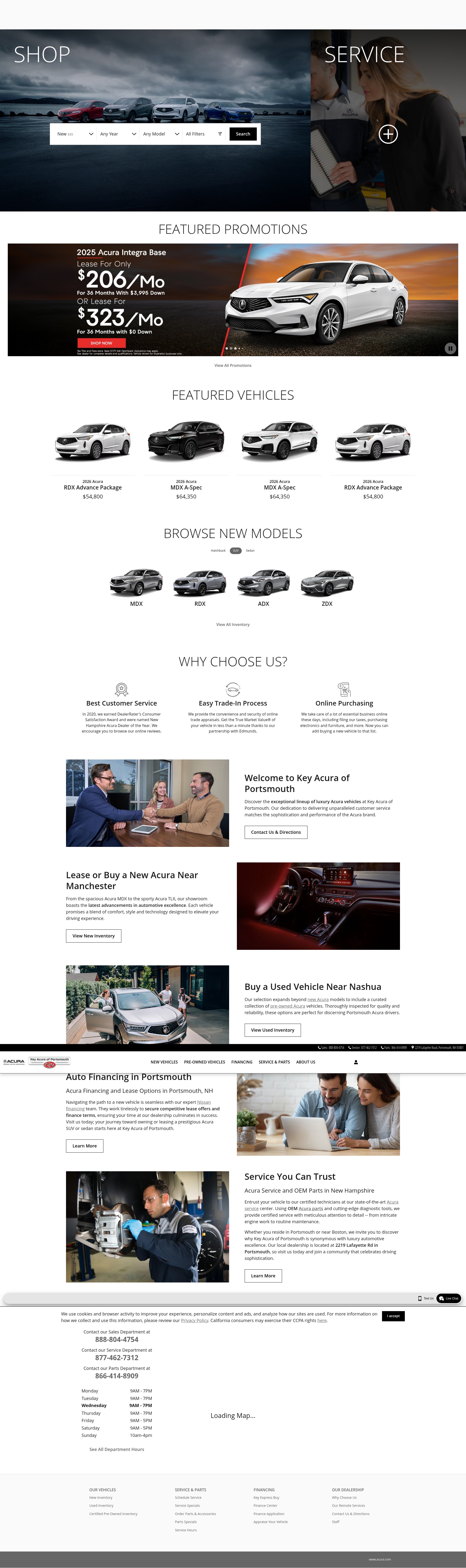 Screenshot of keyacuraofportsmouth.com