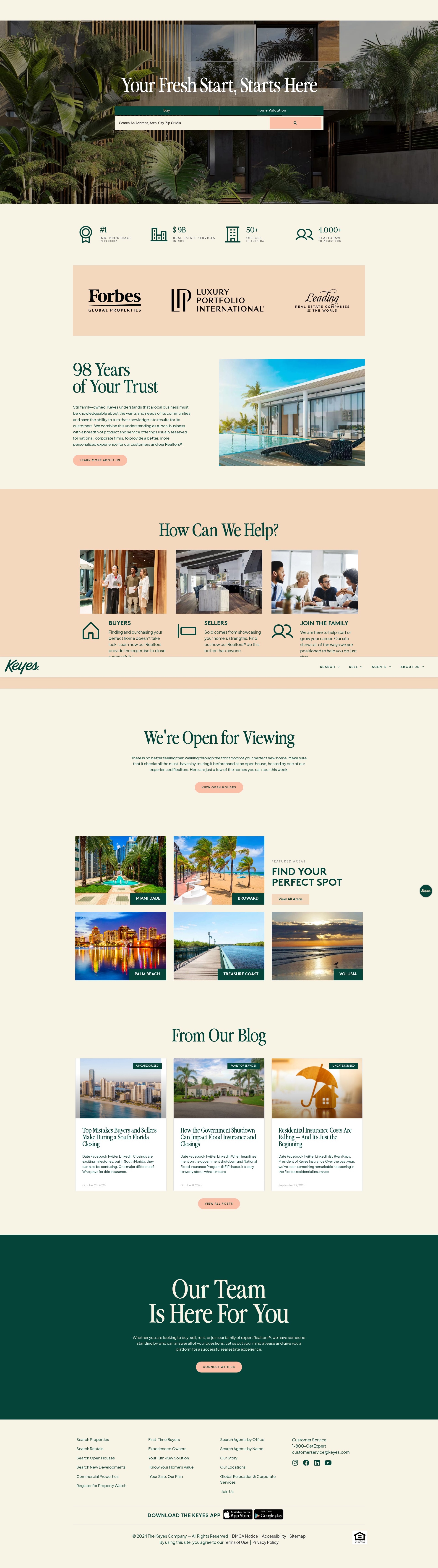 Screenshot of keyes.com