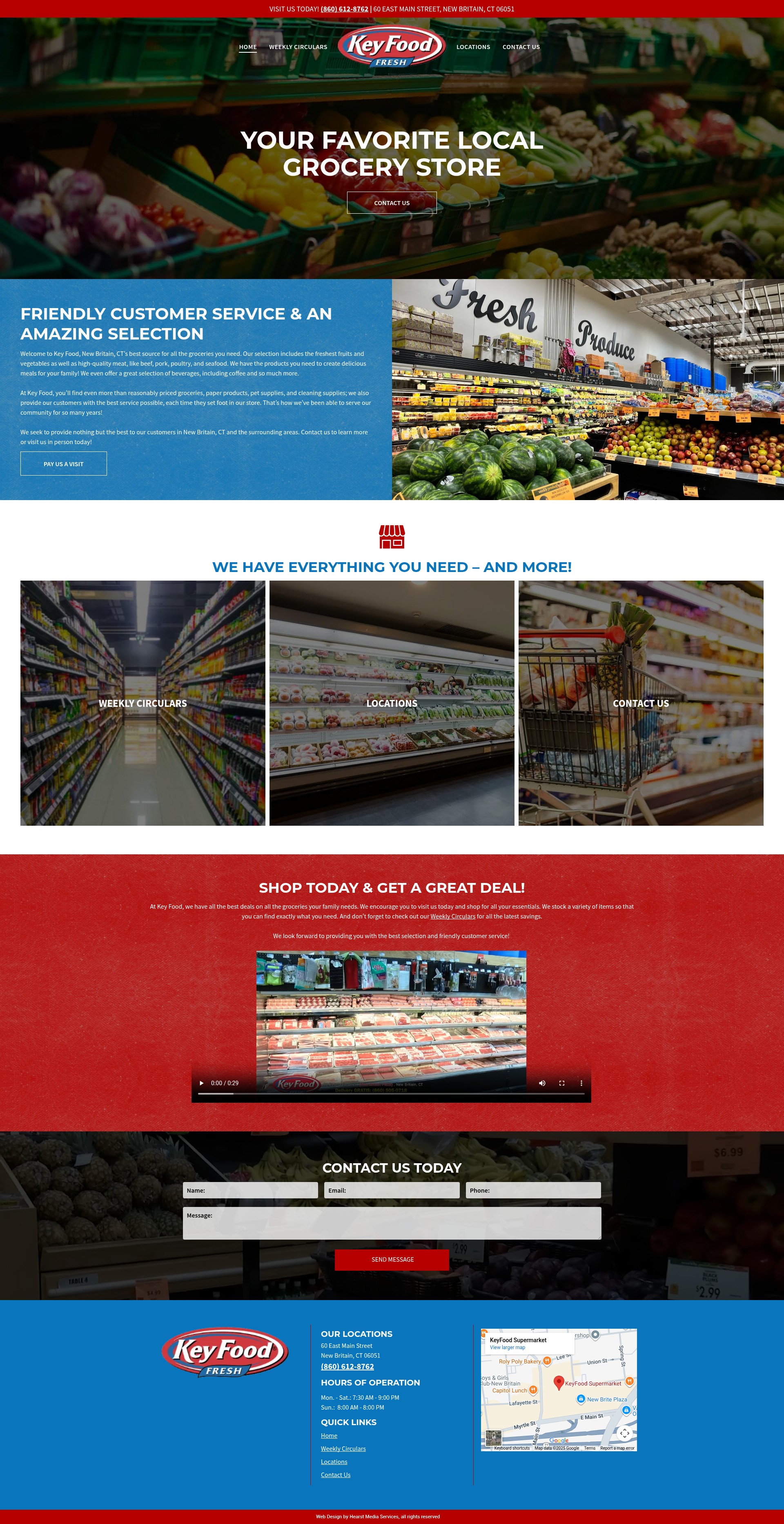 Screenshot of keyfoodnbct.com