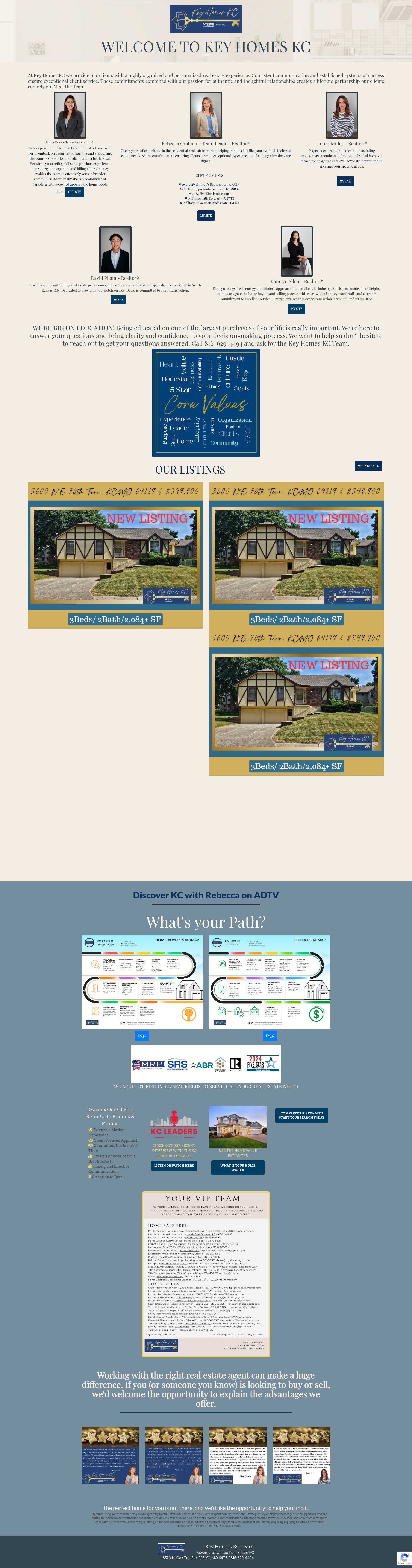 Screenshot of keyhomeskc.com