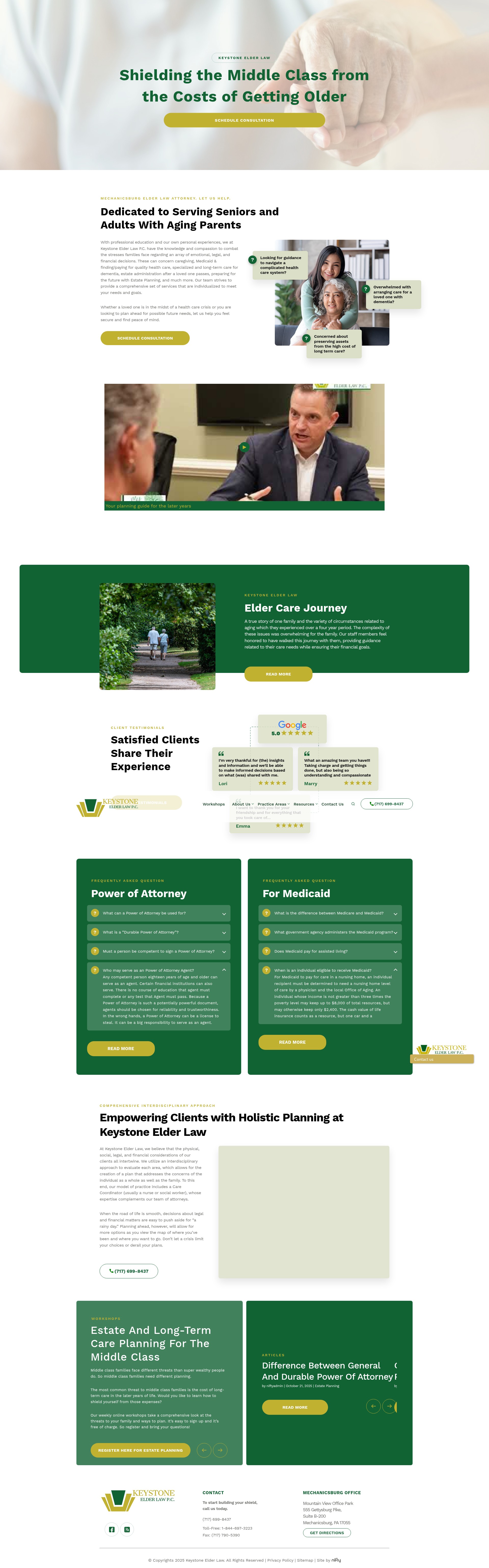 Screenshot of keystoneelderlaw.com