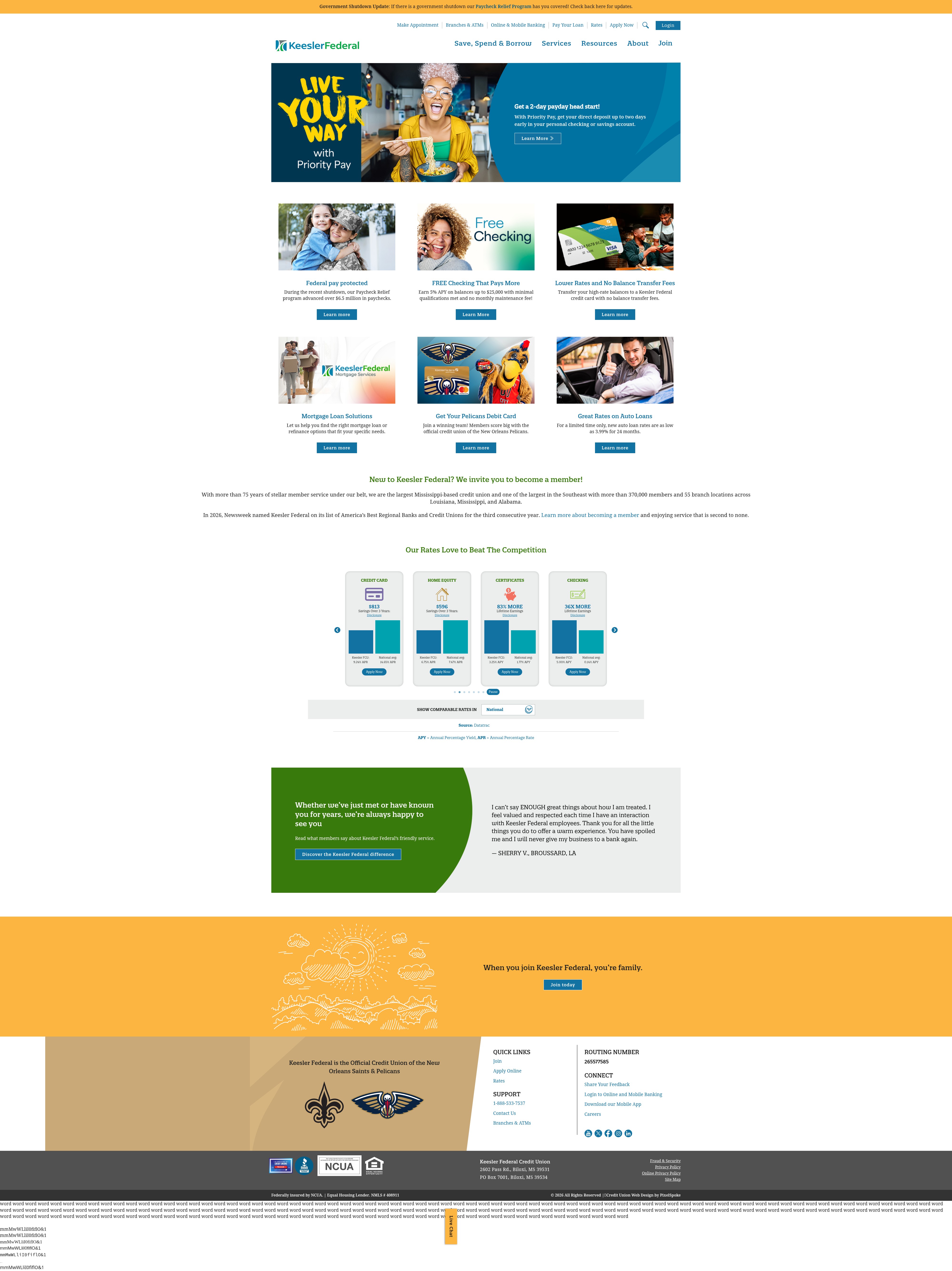 Screenshot of kfcu.org