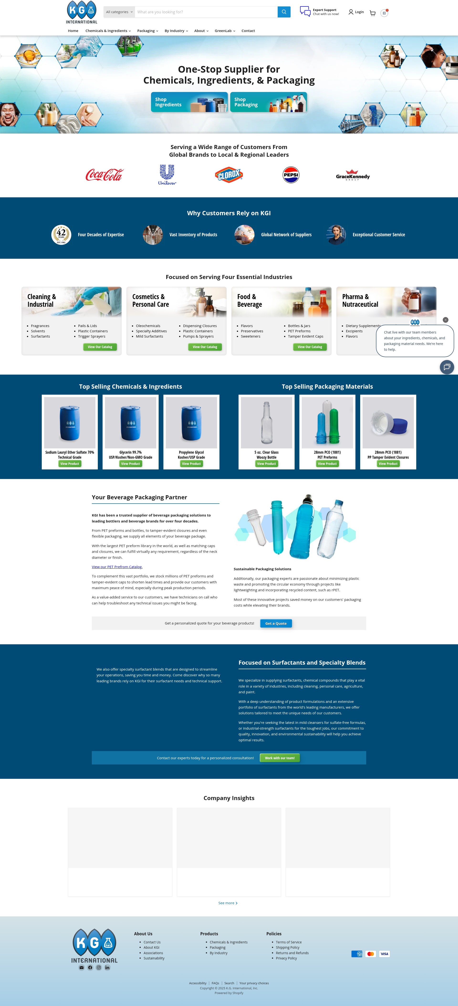 Screenshot of kgint.com
