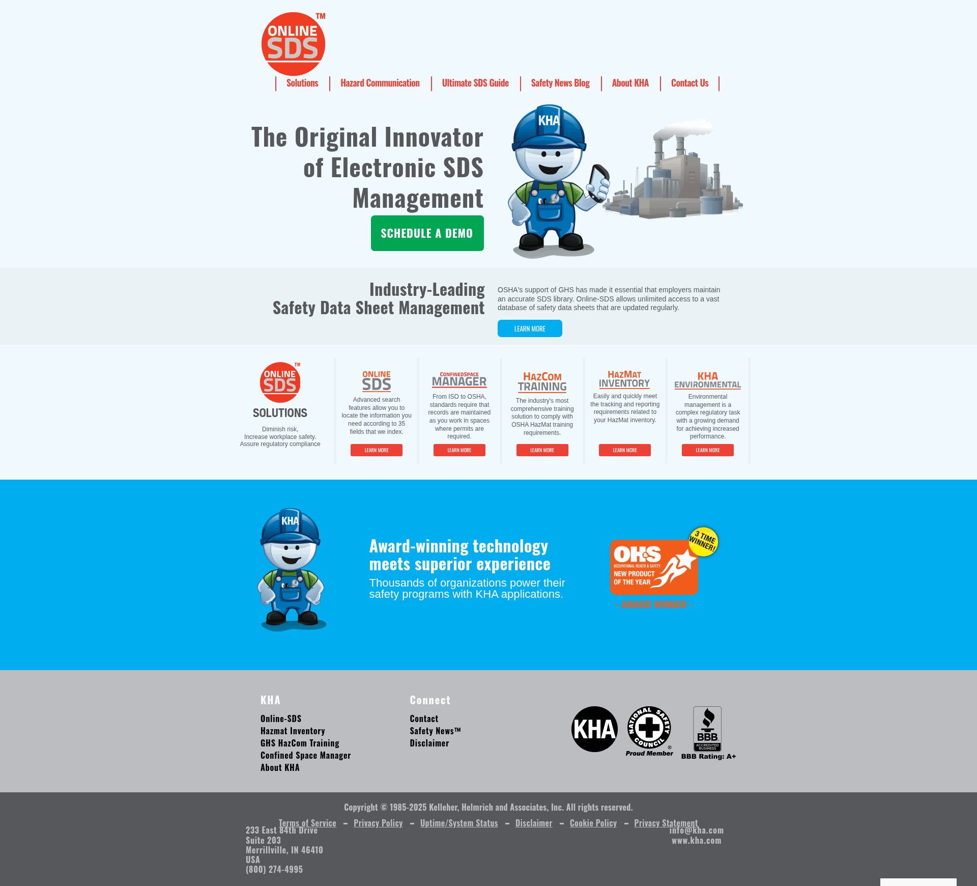 Screenshot of kha.com