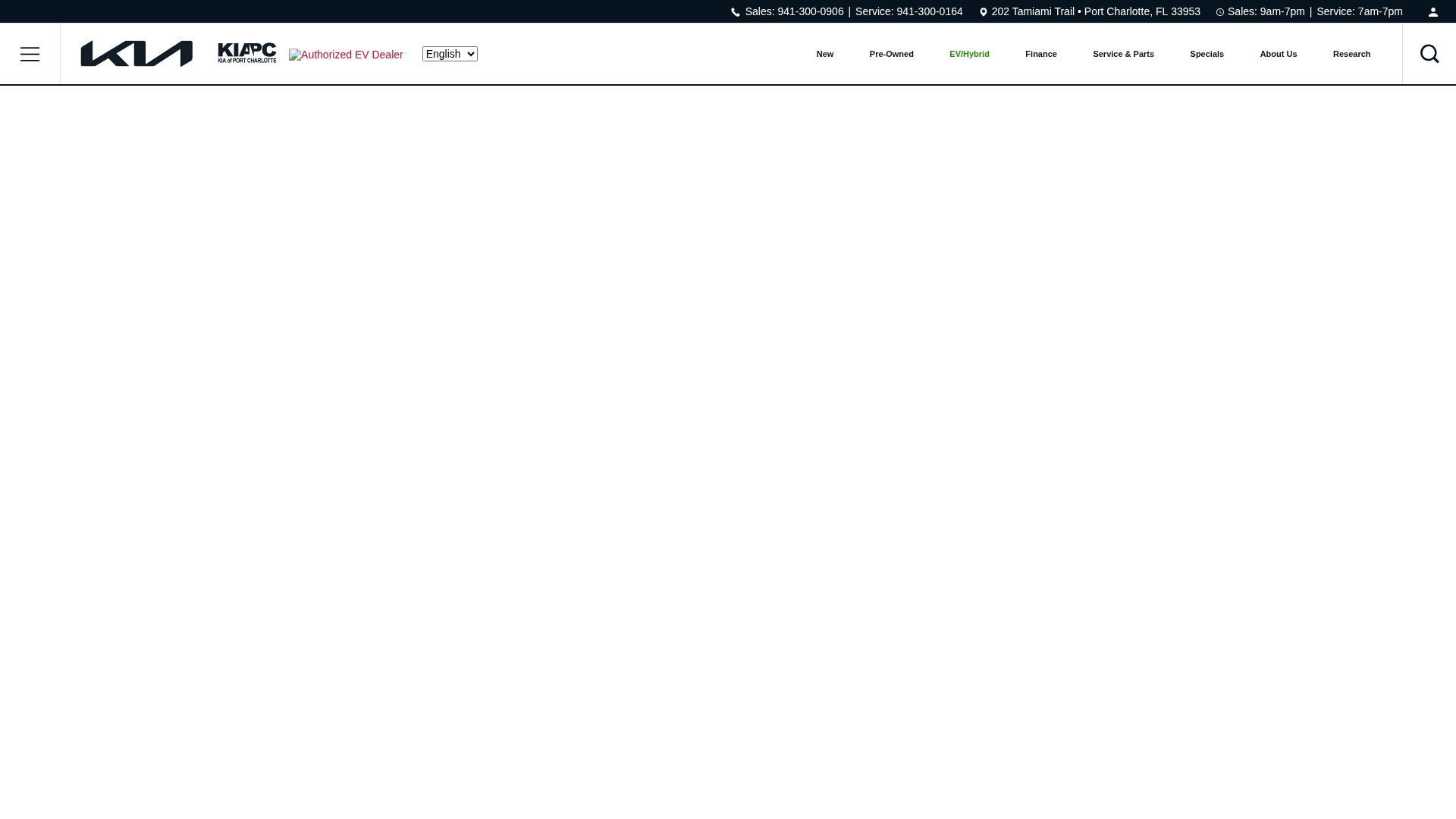 Screenshot of kiaofportcharlotte.com