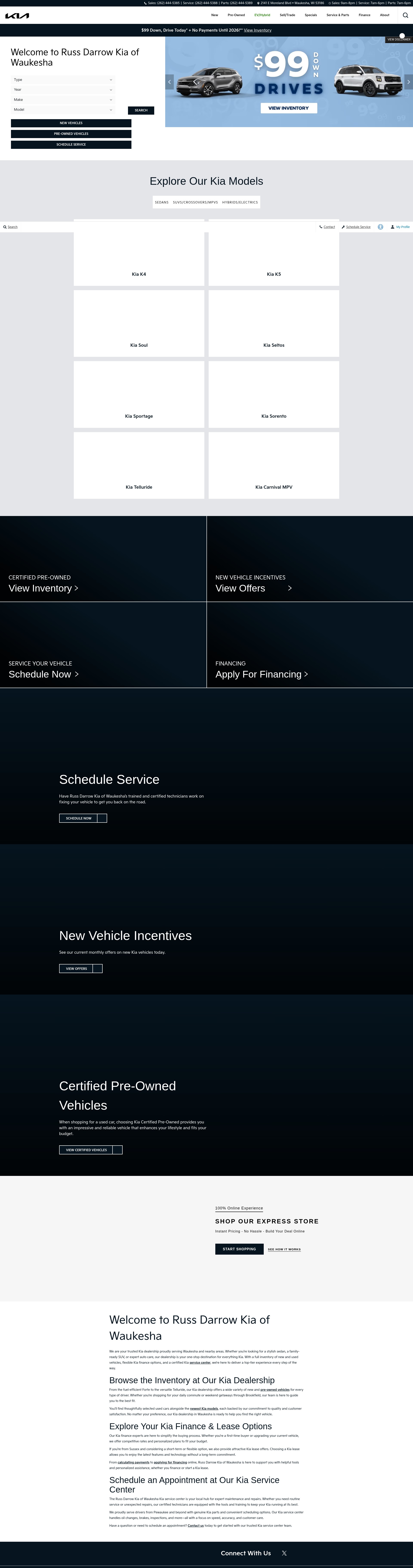 Screenshot of kiaofwaukesha.com