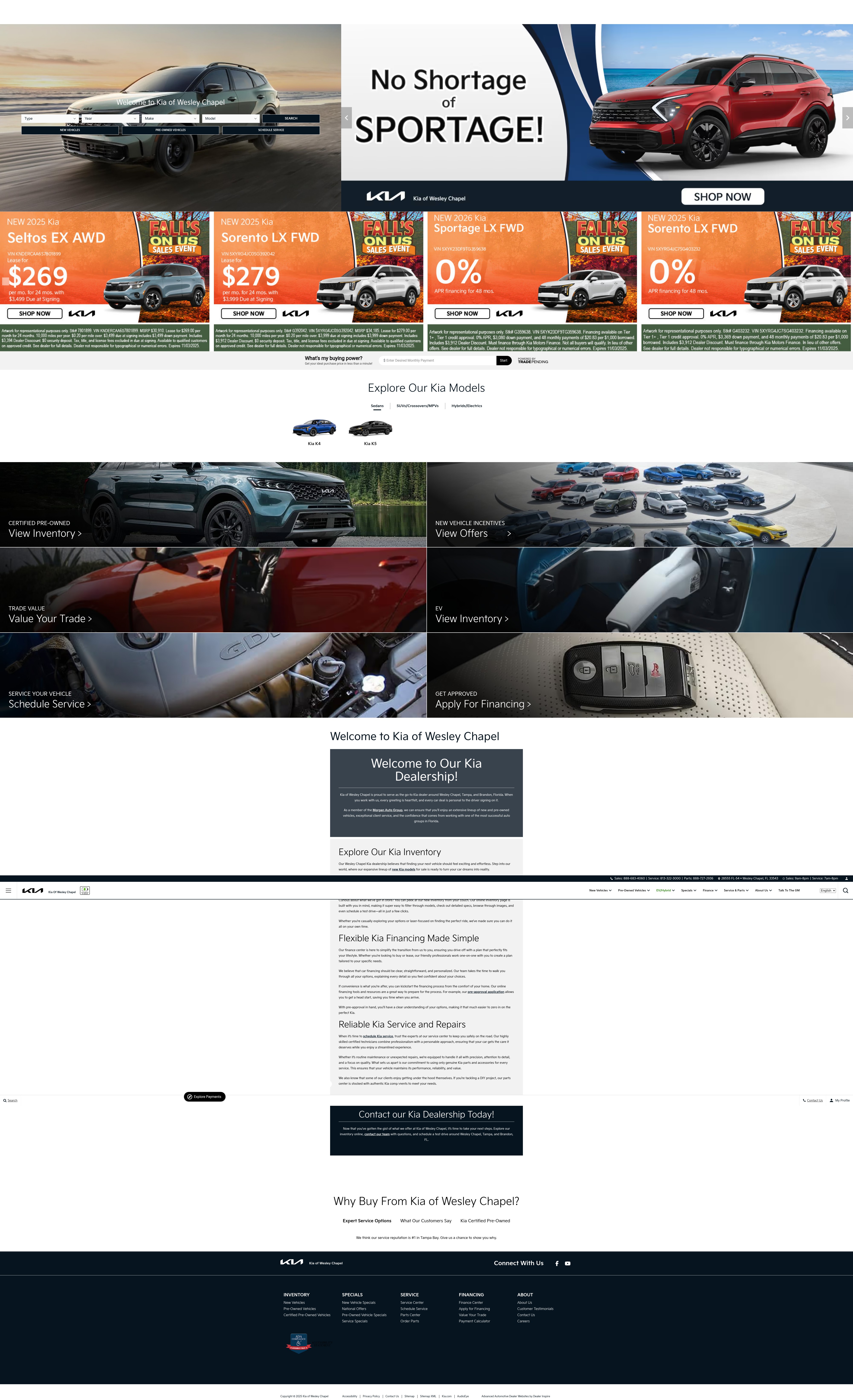 Screenshot of kiaofwesleychapel.com