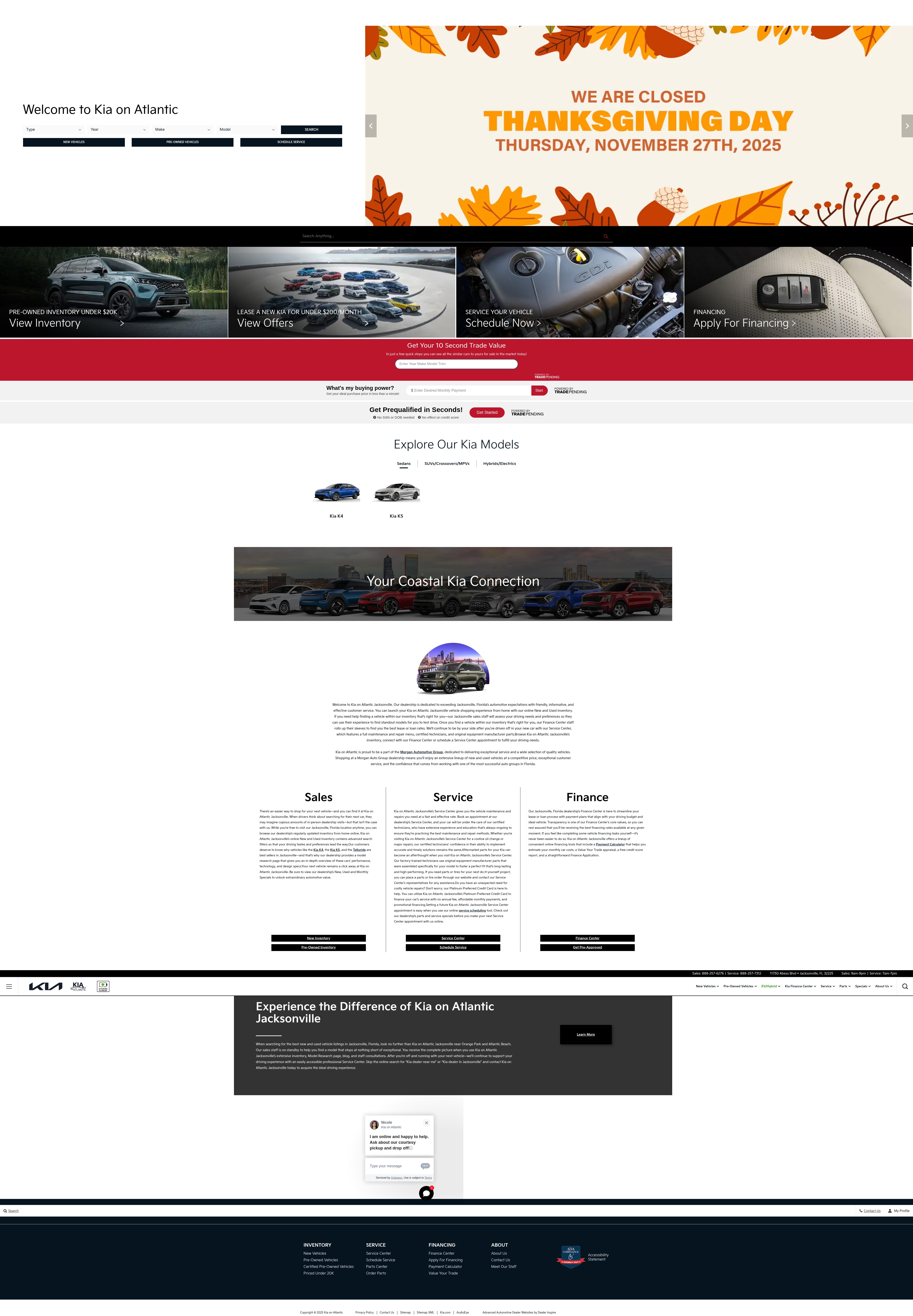 Screenshot of kiaonatlantic.com