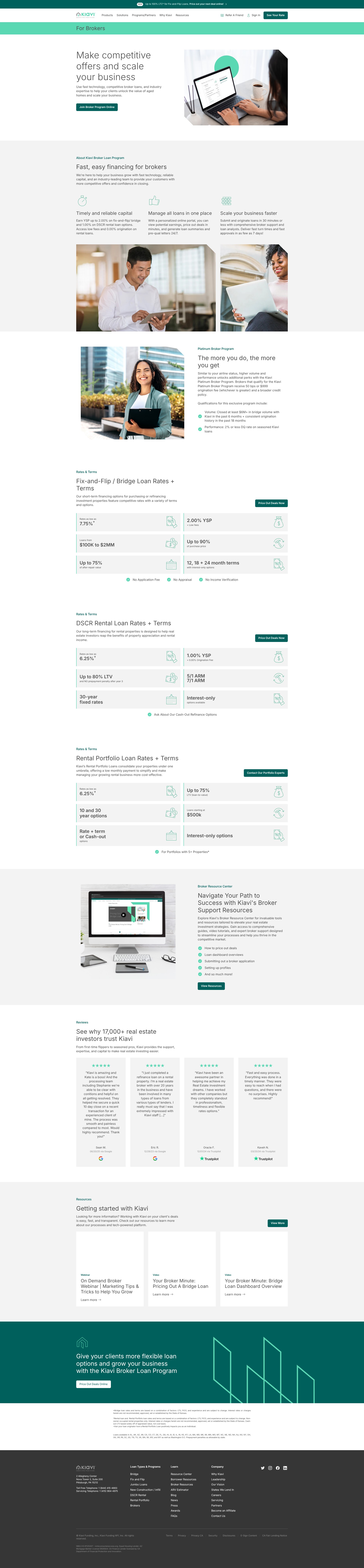 Screenshot of kiavi.com