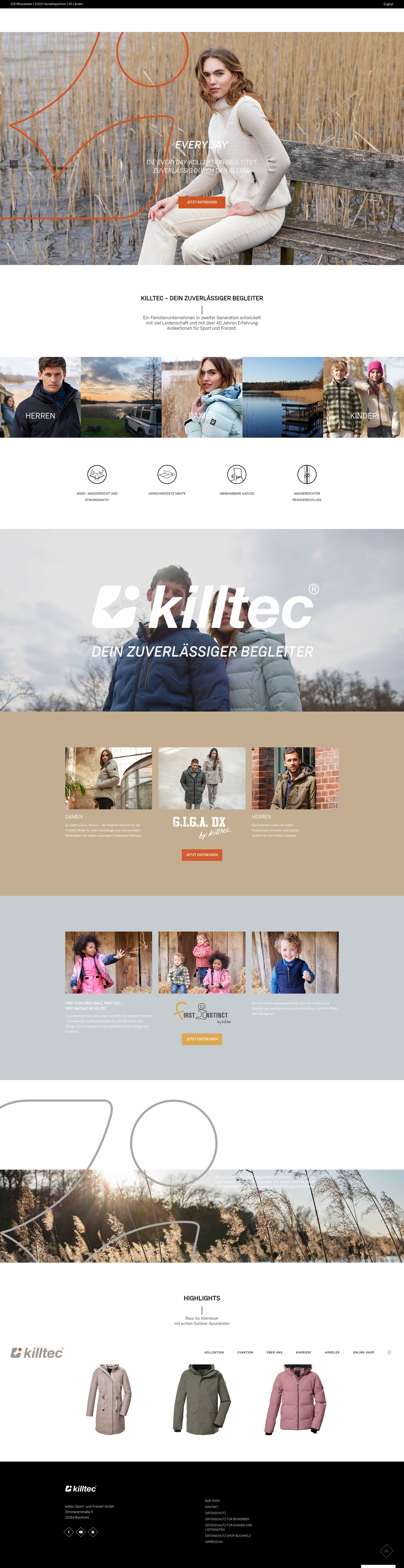Screenshot of killtec.de