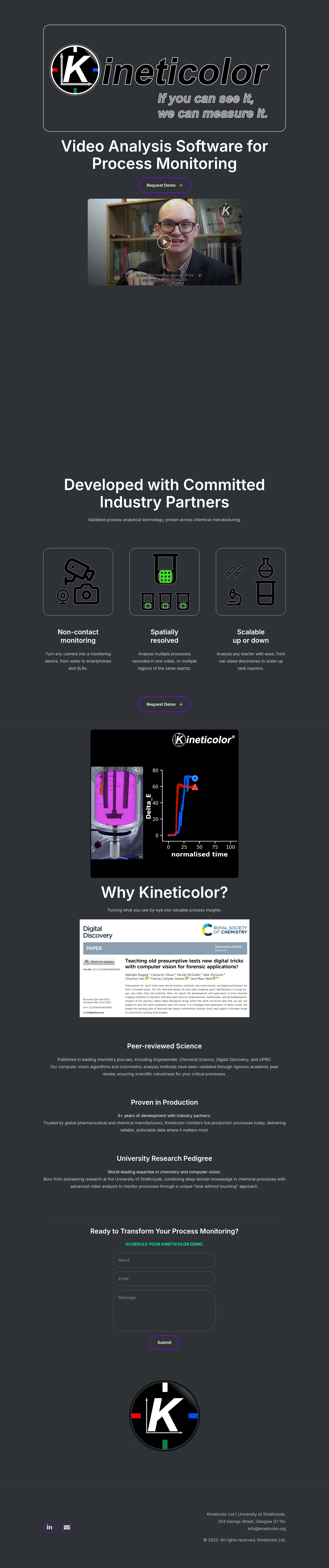 Screenshot of kineticolor.org