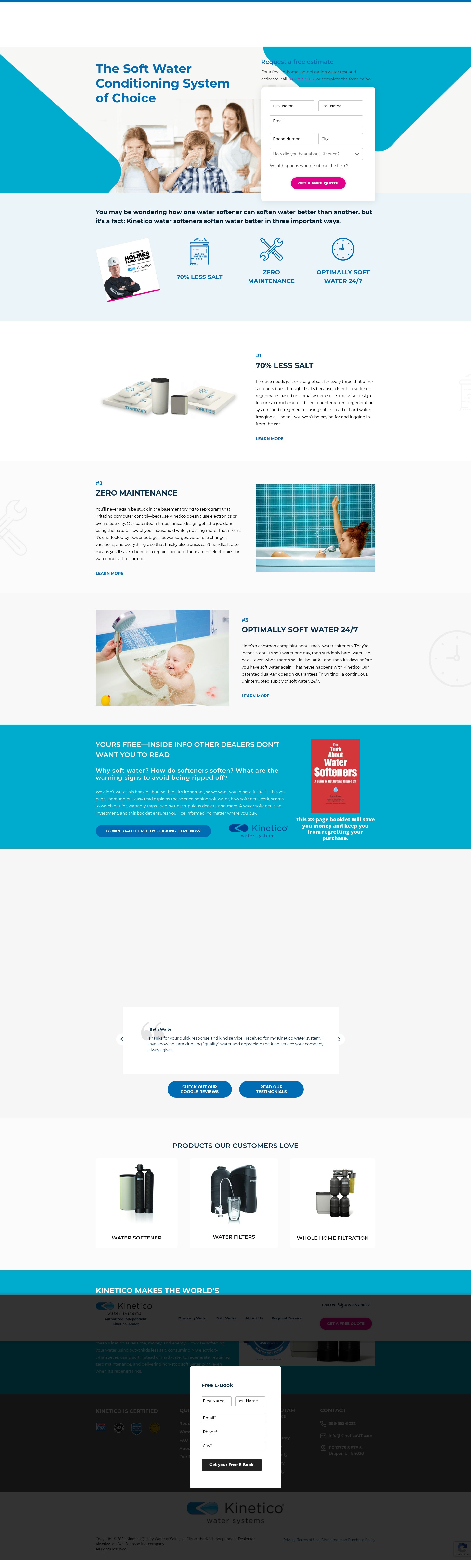 Screenshot of kineticoutah.com