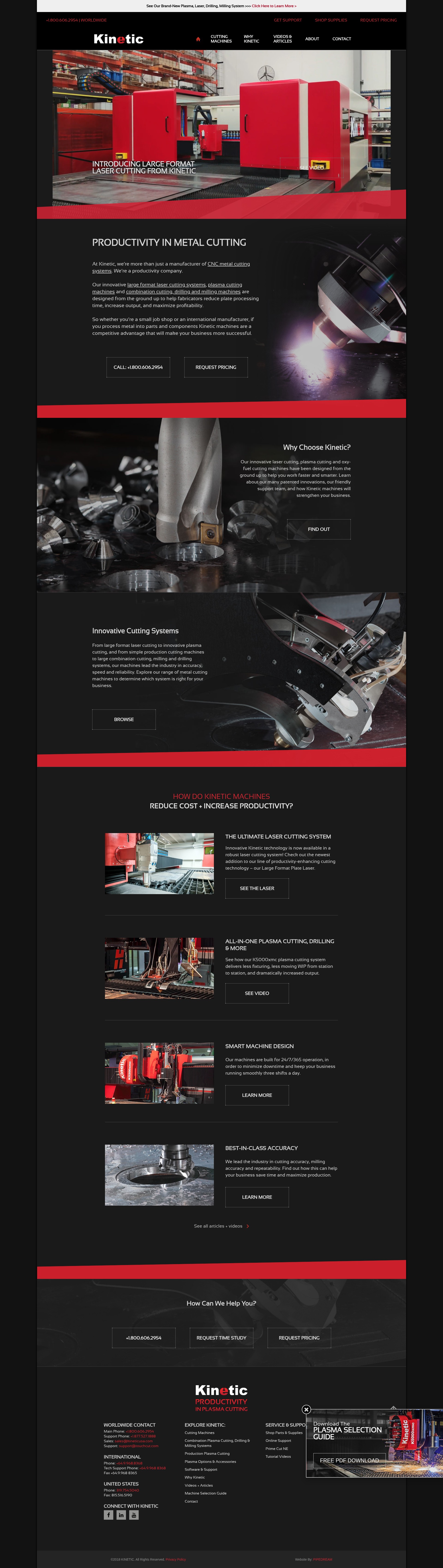 Screenshot of kineticusa.com