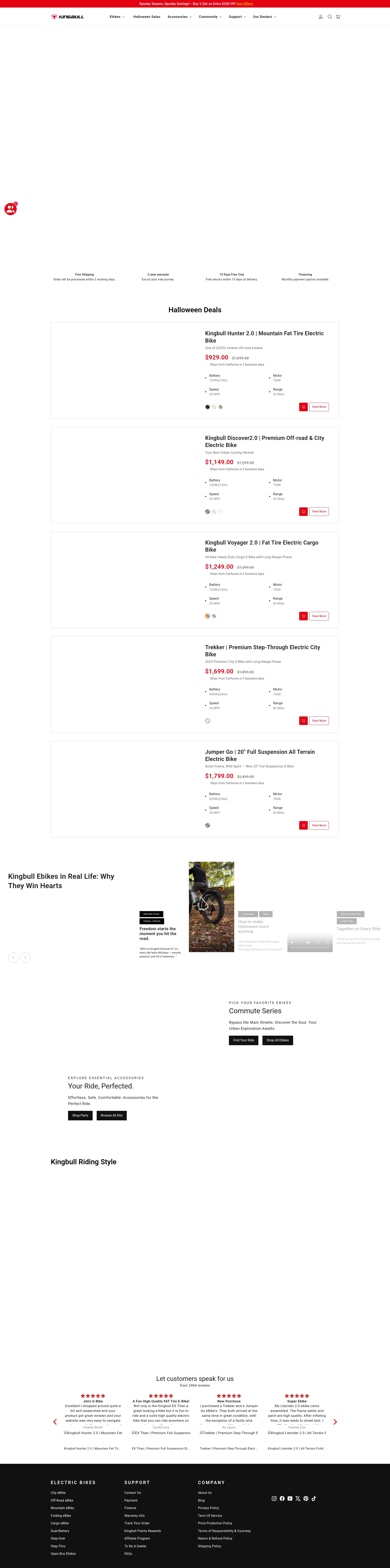 Screenshot of kingbullbike.com