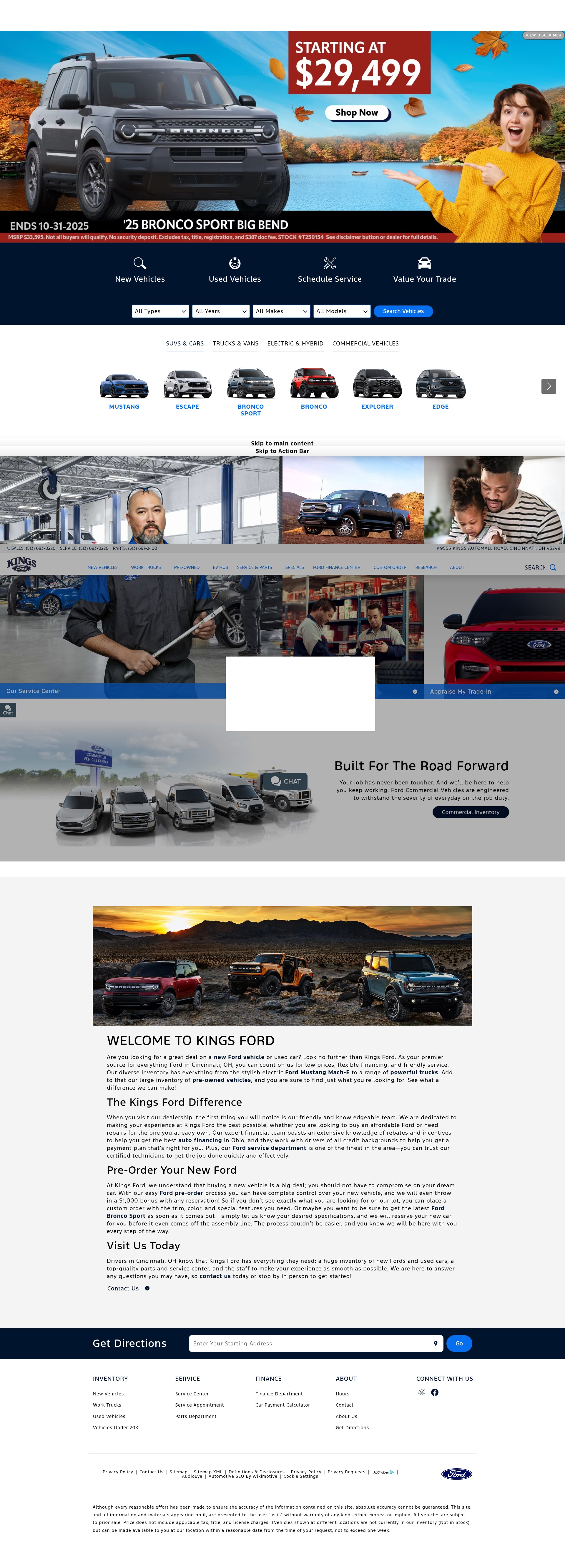 Screenshot of kingsfordinc.com