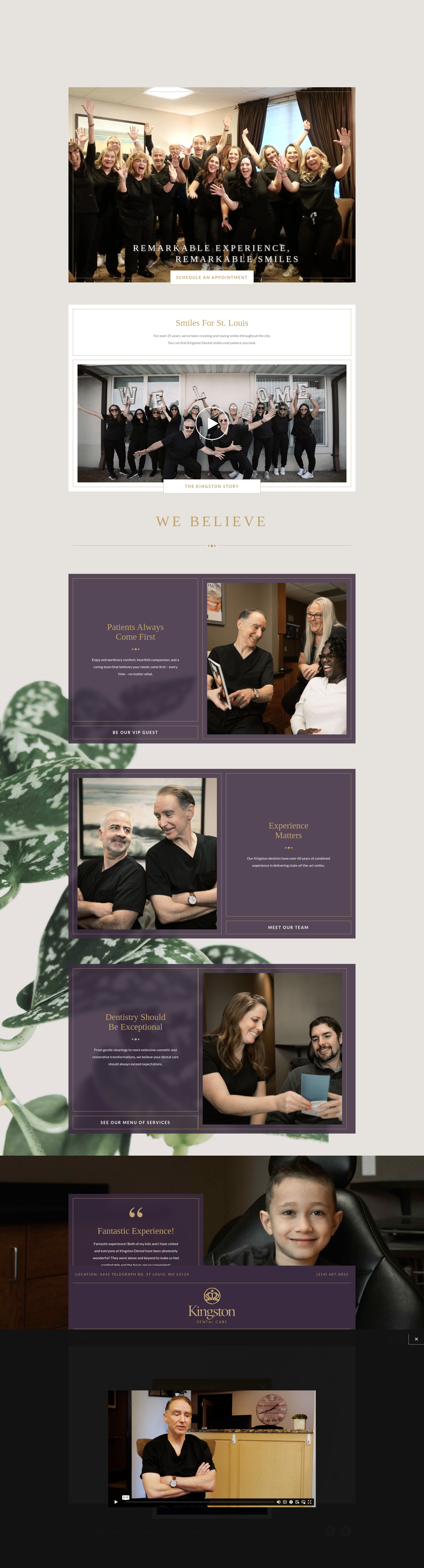 Screenshot of kingstondentalstl.com