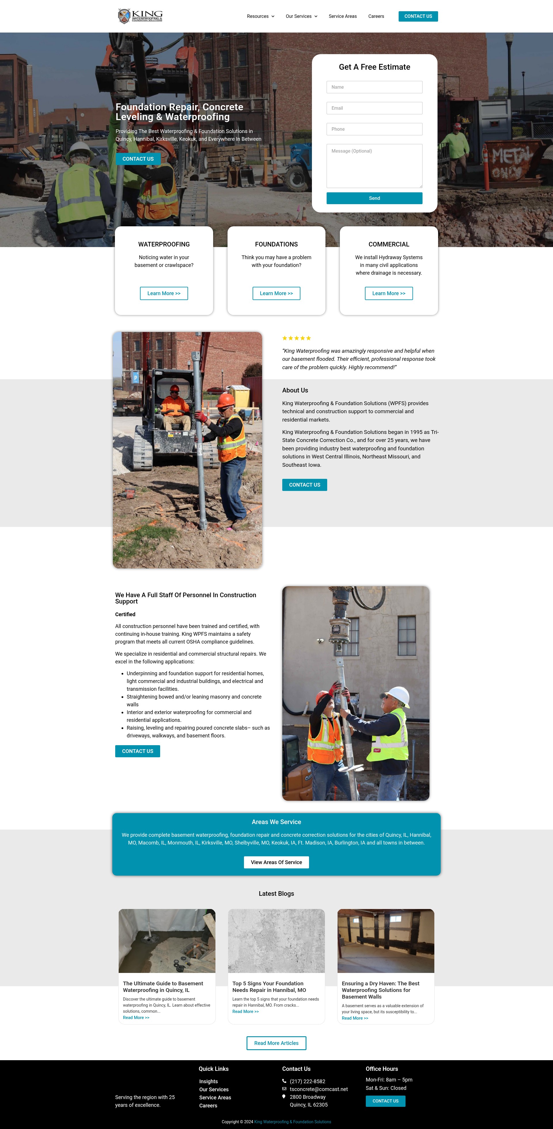 Screenshot of kingwpfs.com